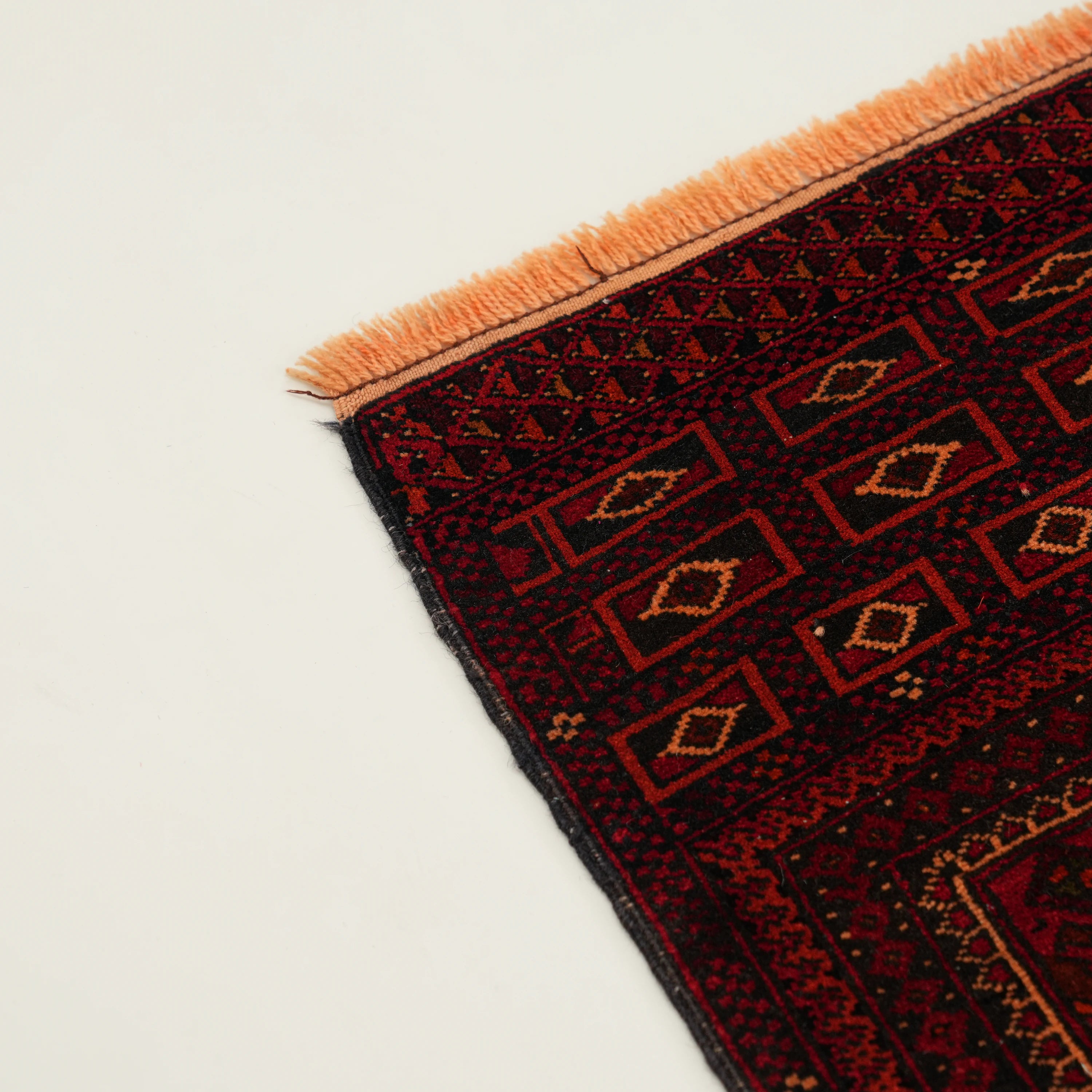 El Dokuma Afgan Desenli 70+ Yaş Belüç Herat Halısı