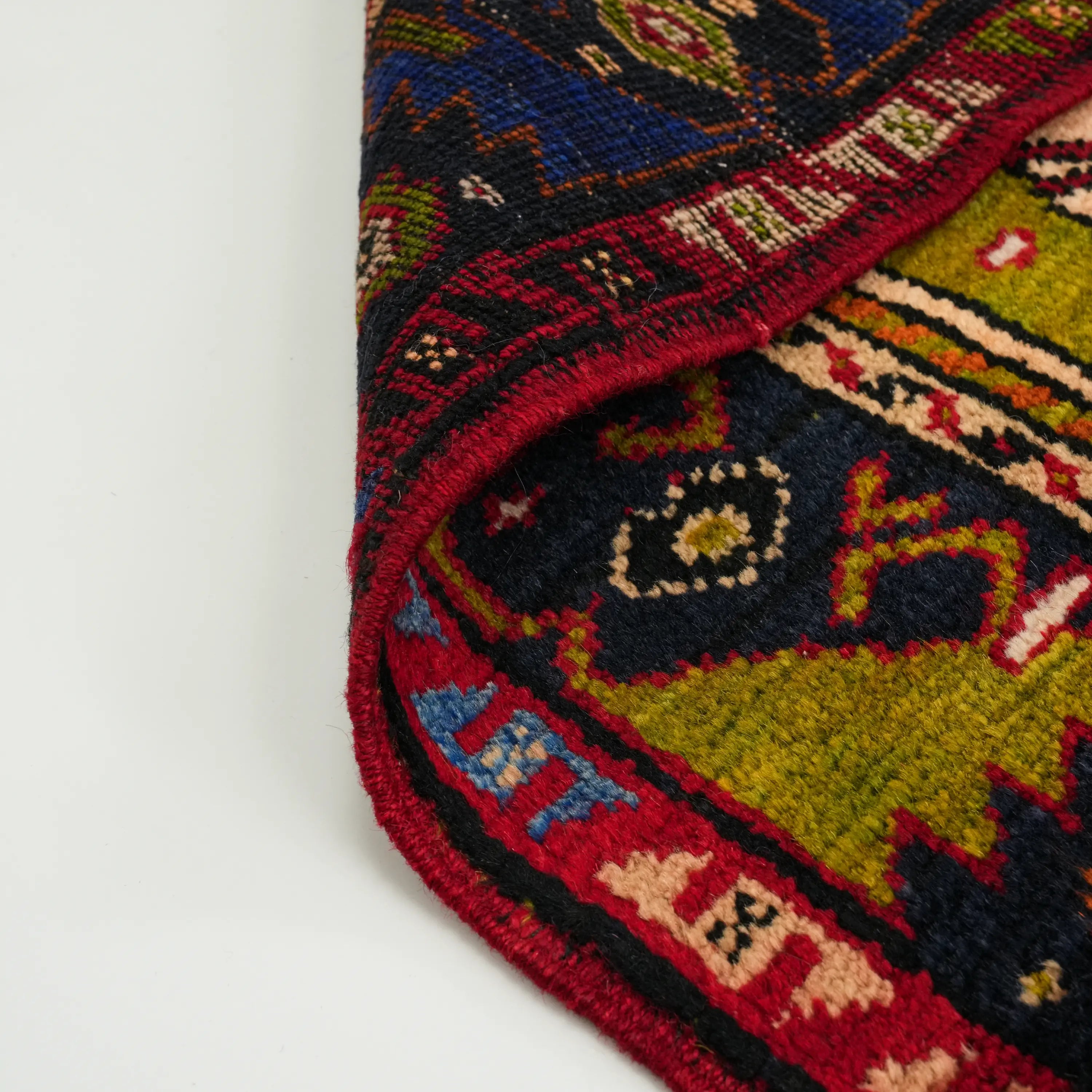 El Dokuma Anadolu Desenli Konya Karapınar Köy Dokuma Sandık Eskisi Yün Halı