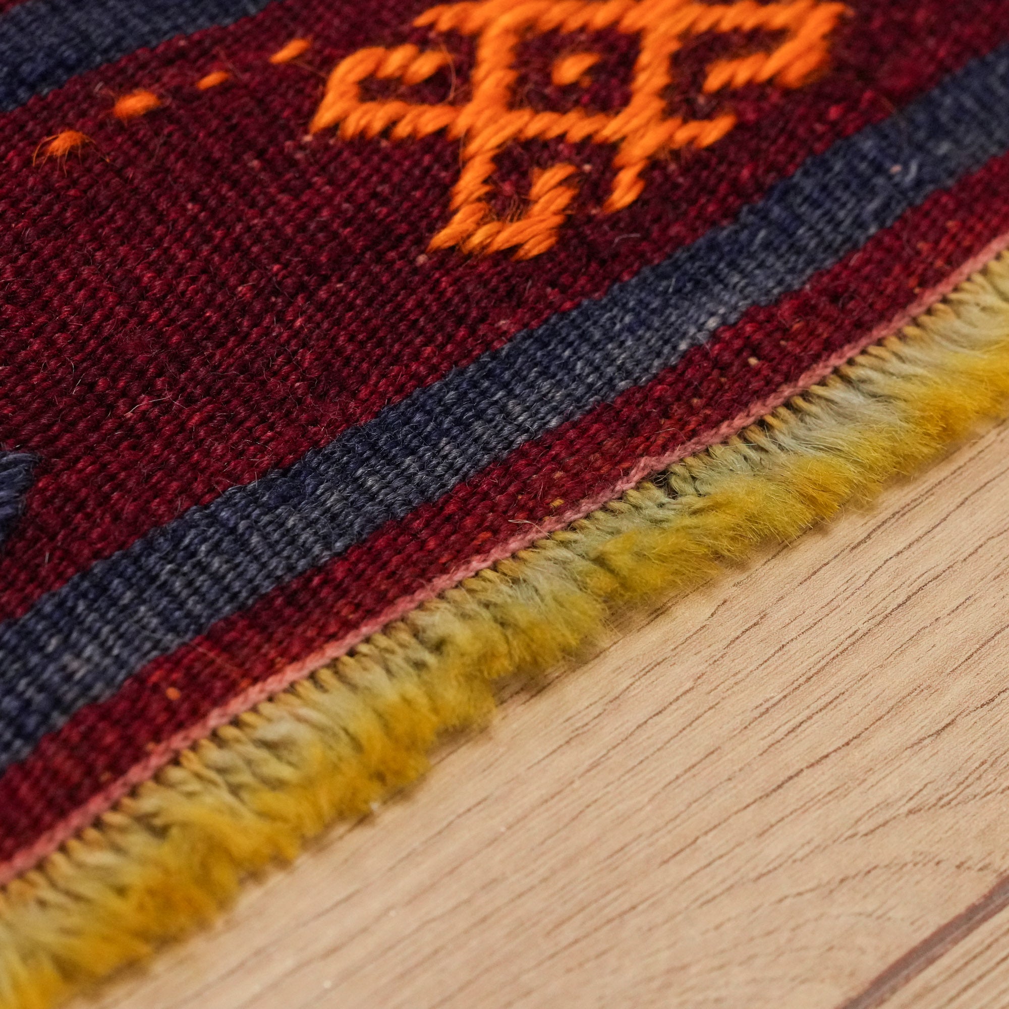 El Dokuma Anadolu Desenli Rengarenk İnlice Konya Kilimi