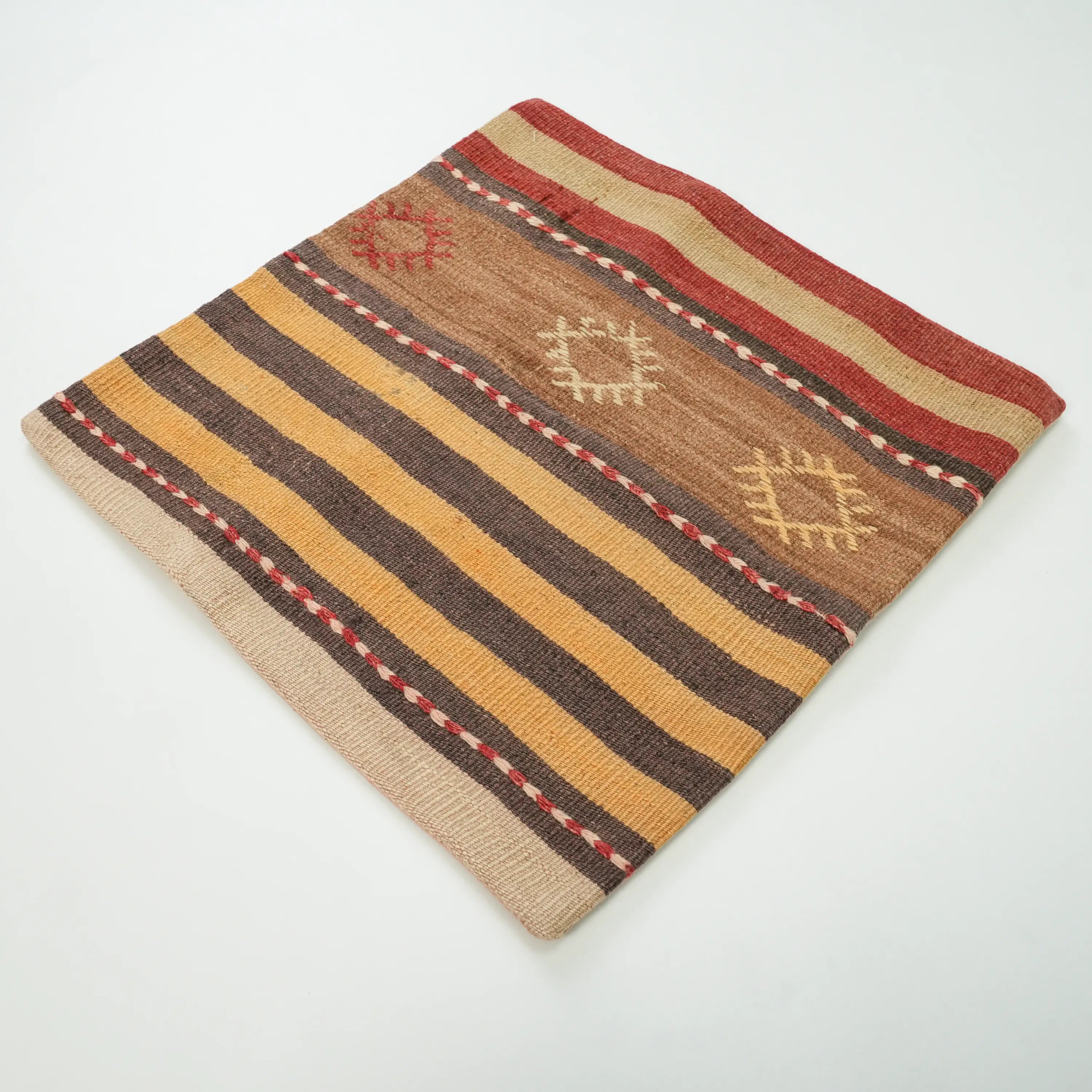 Handwoven Anatolian Patterned Colorful Cushion Cover