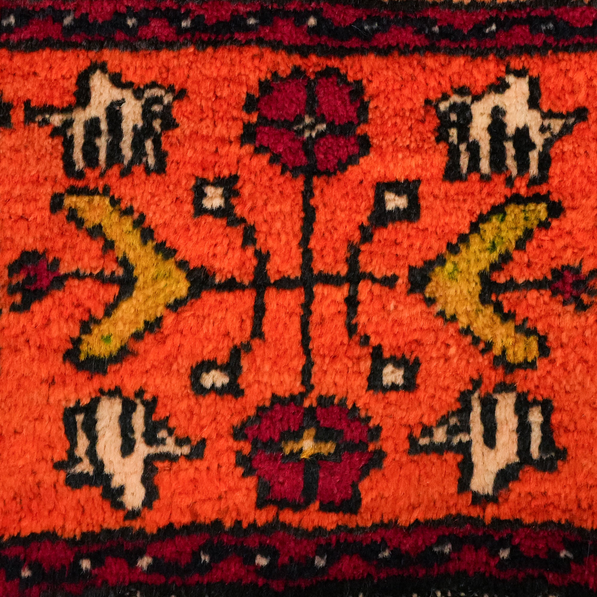 El Dokuma Anadolu Desenli Rengarenk Niğde Halısı