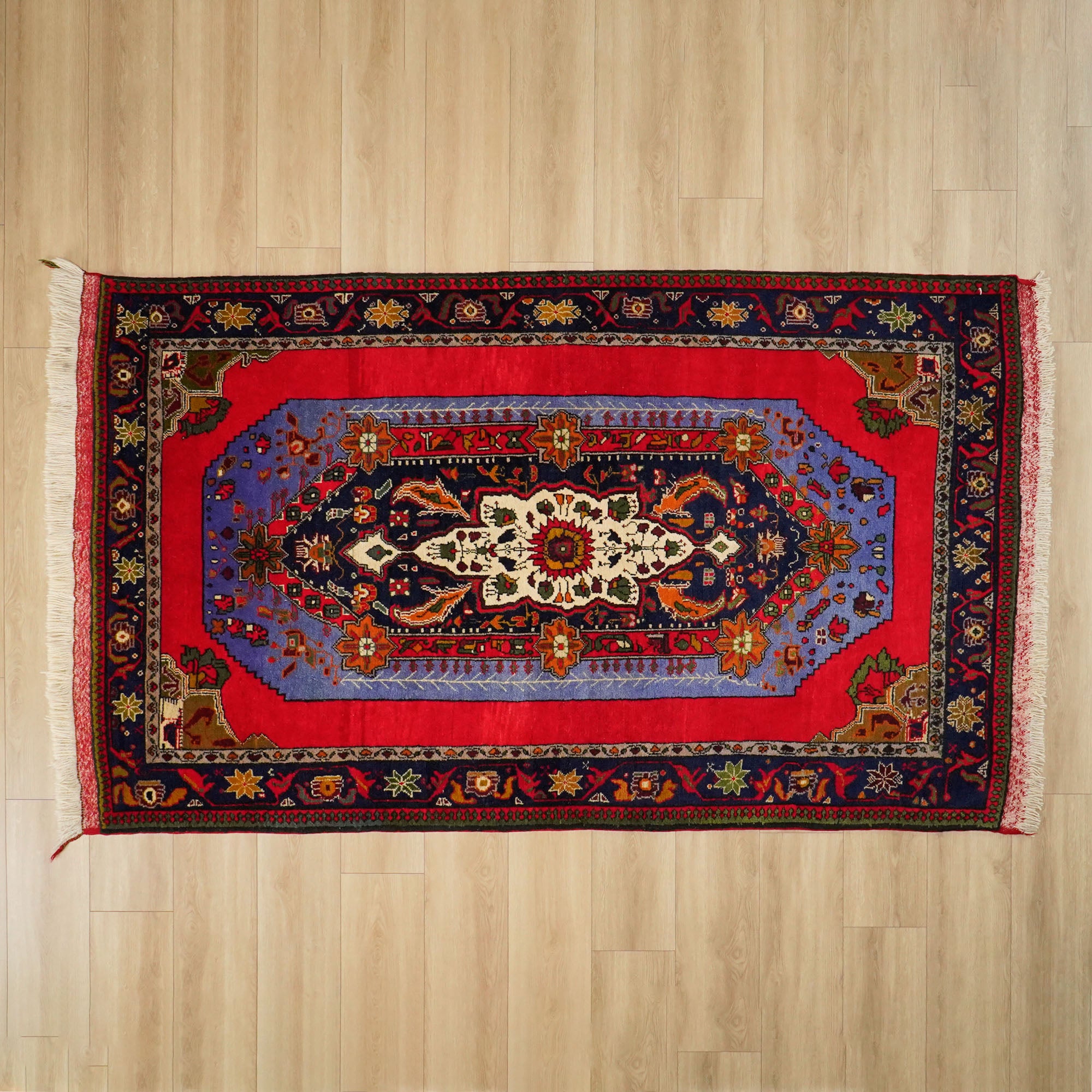 Konya Işıklar Sandık Yenisi 50 Yaş El Dokuma Yün Halı