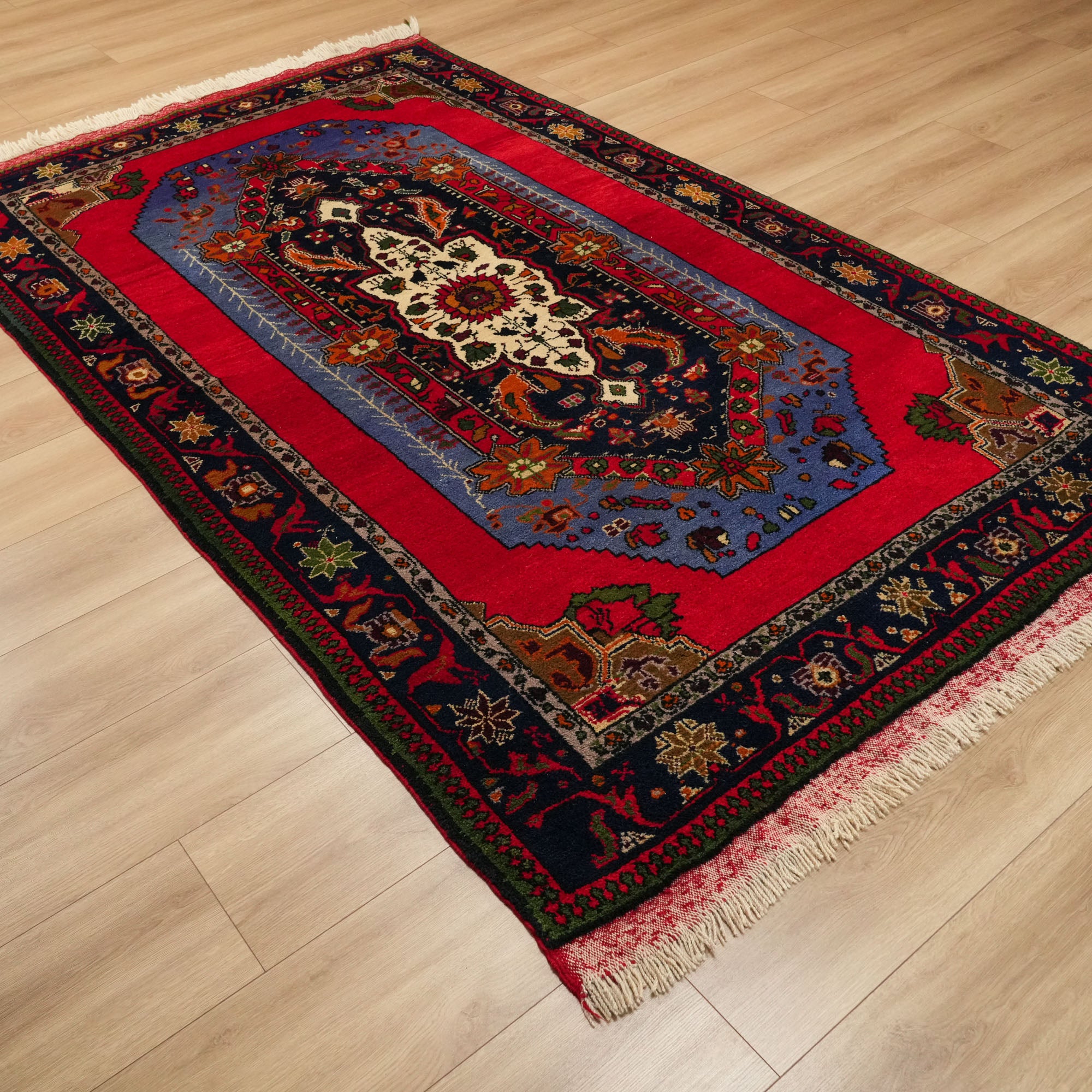 Konya Işıklar Sandık Yenisi 50 Yaş El Dokuma Yün Halı