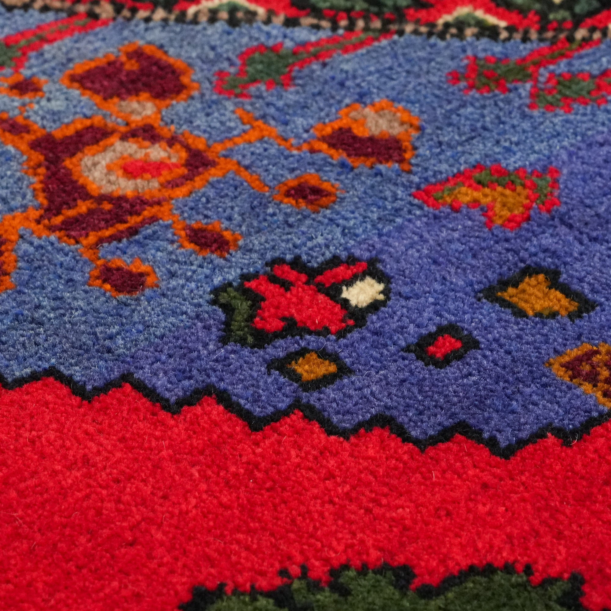 Konya Işıklar Sandık Yenisi 50 Yaş El Dokuma Yün Halı