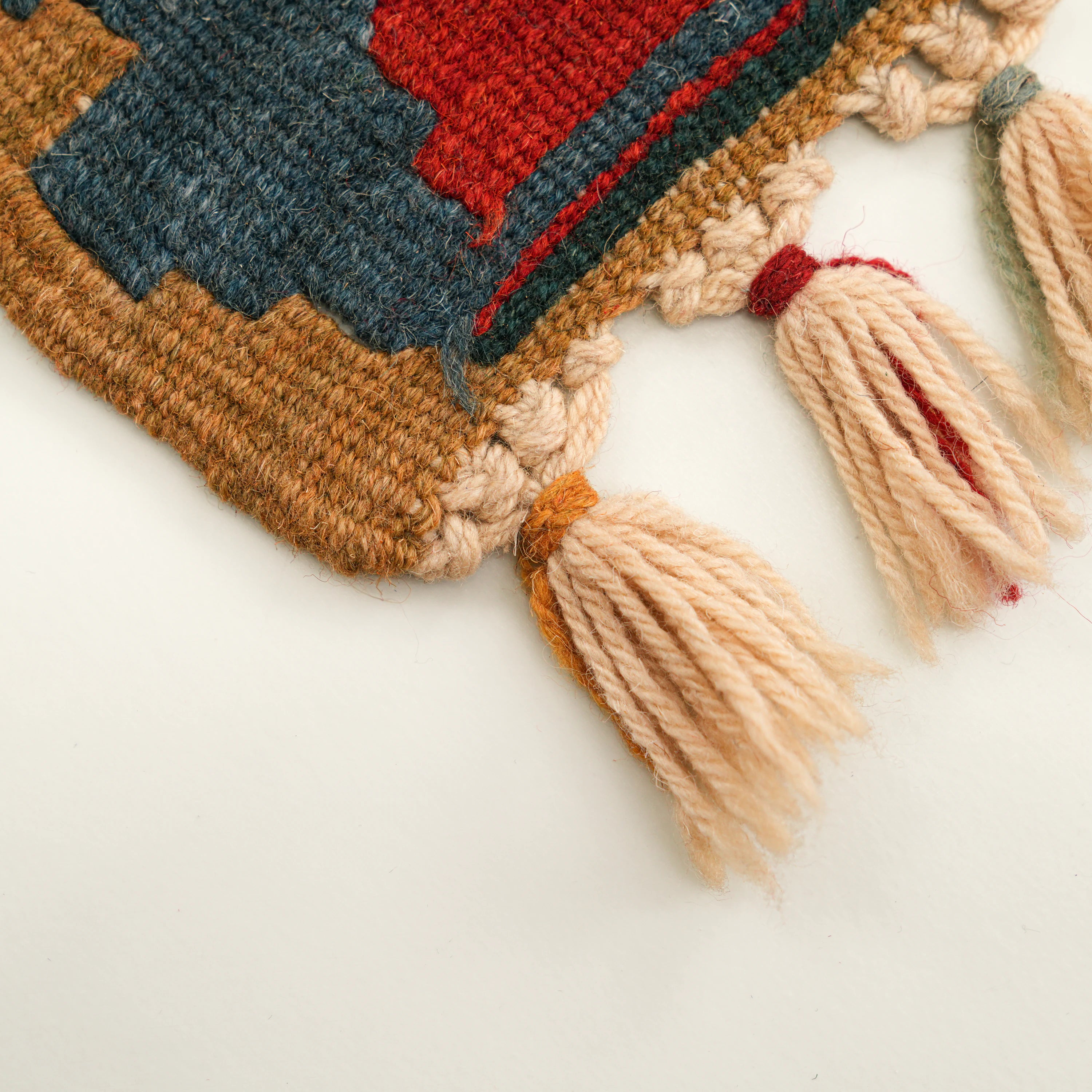Handwoven Anatolian Pattern colorful Wool Kayseri Kilim