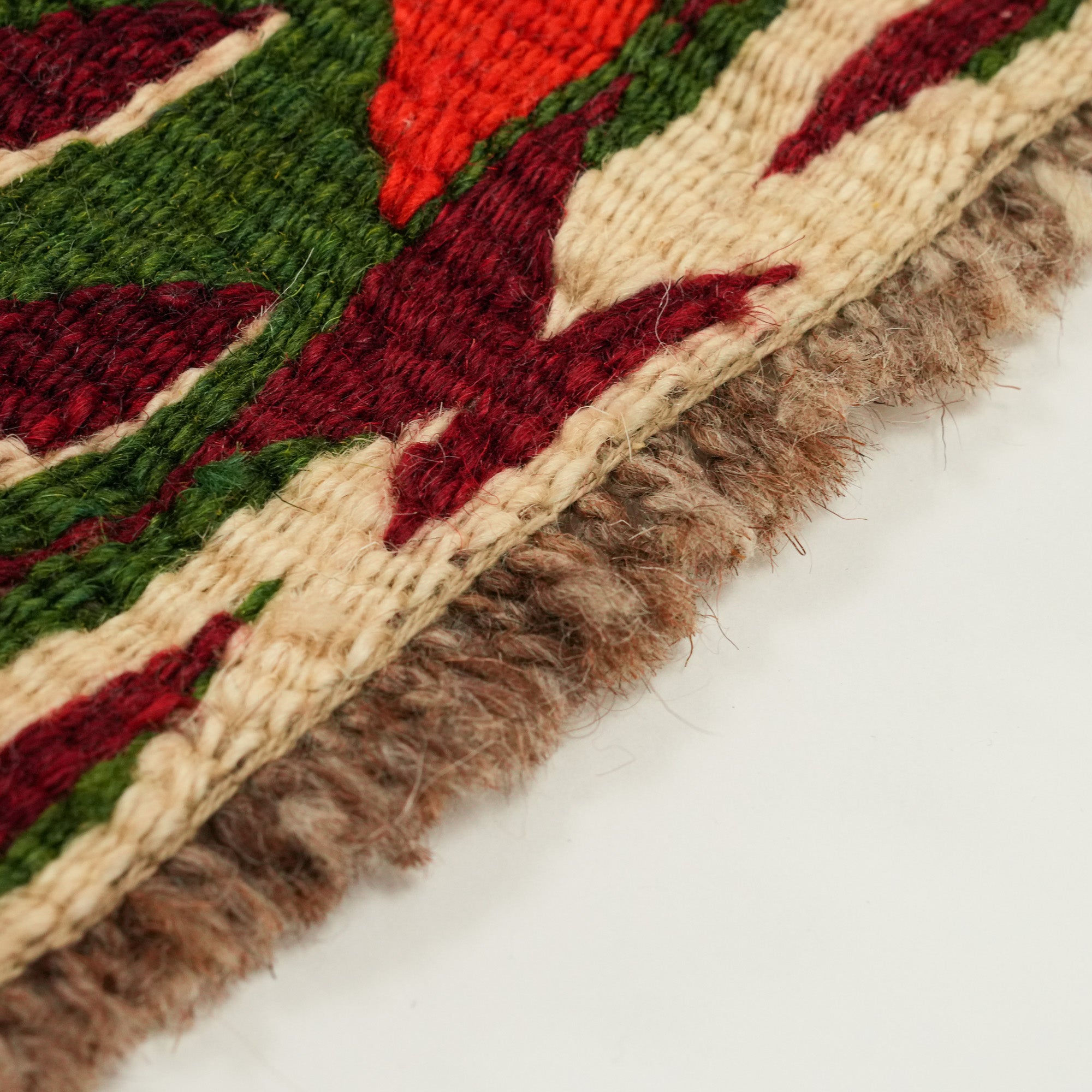 El Dokuma Anadolu Desenli Rengarenk Yün Mut Köy Kilimi