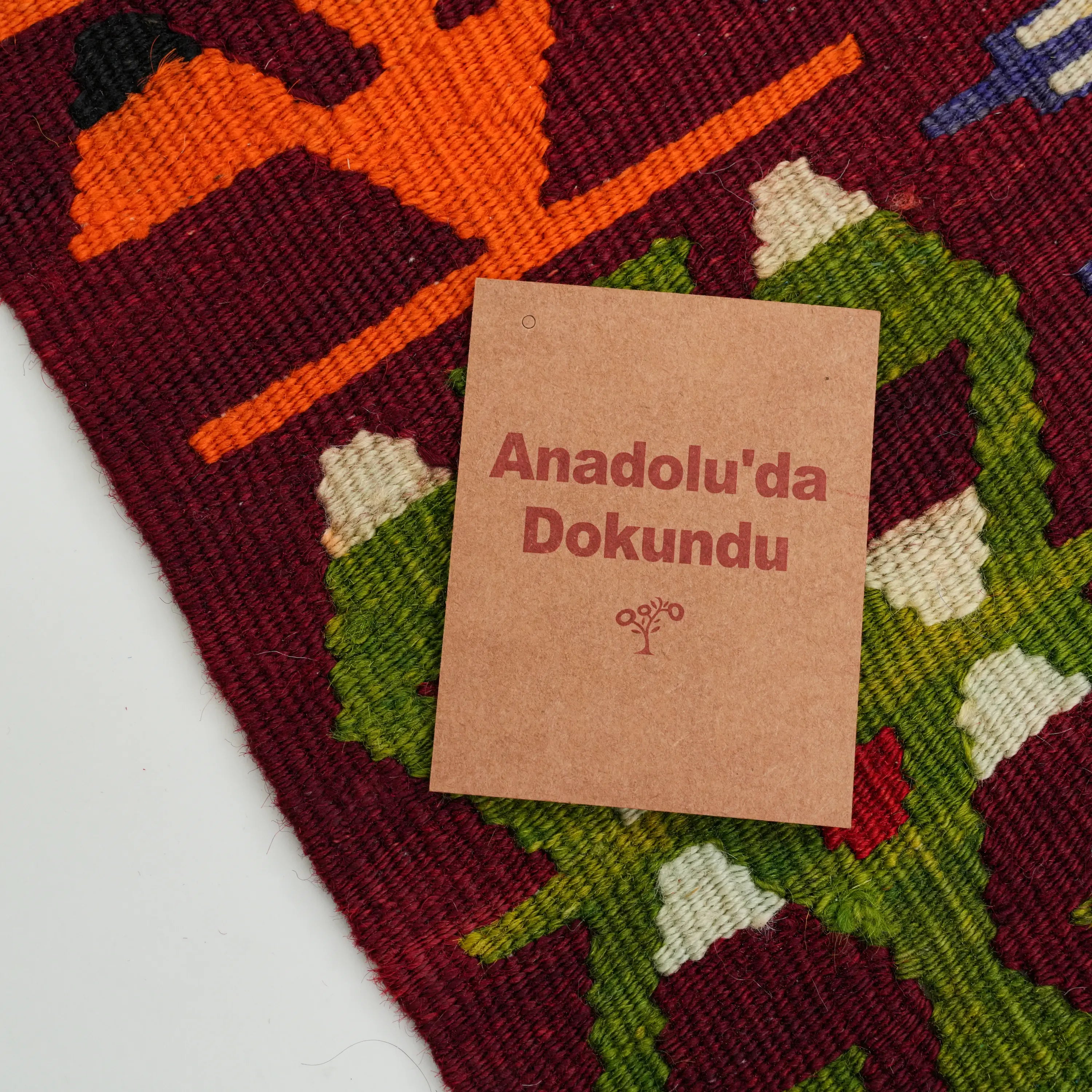 Handwoven Anatolian Patterned Chest Antique Denizli Çalçırpı Kilim