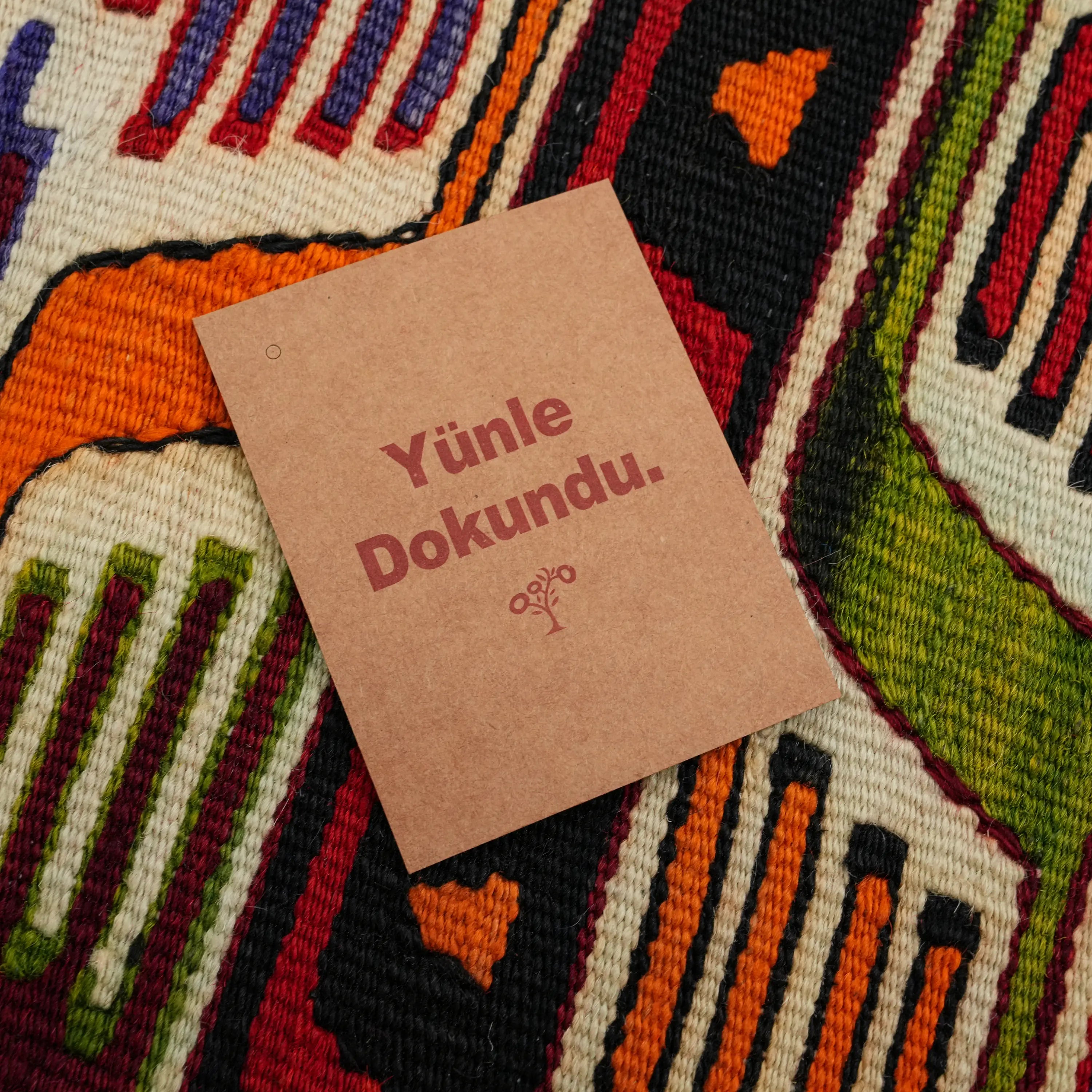 Handwoven Anatolian Patterned Chest Antique Denizli Çalçırpı Kilim