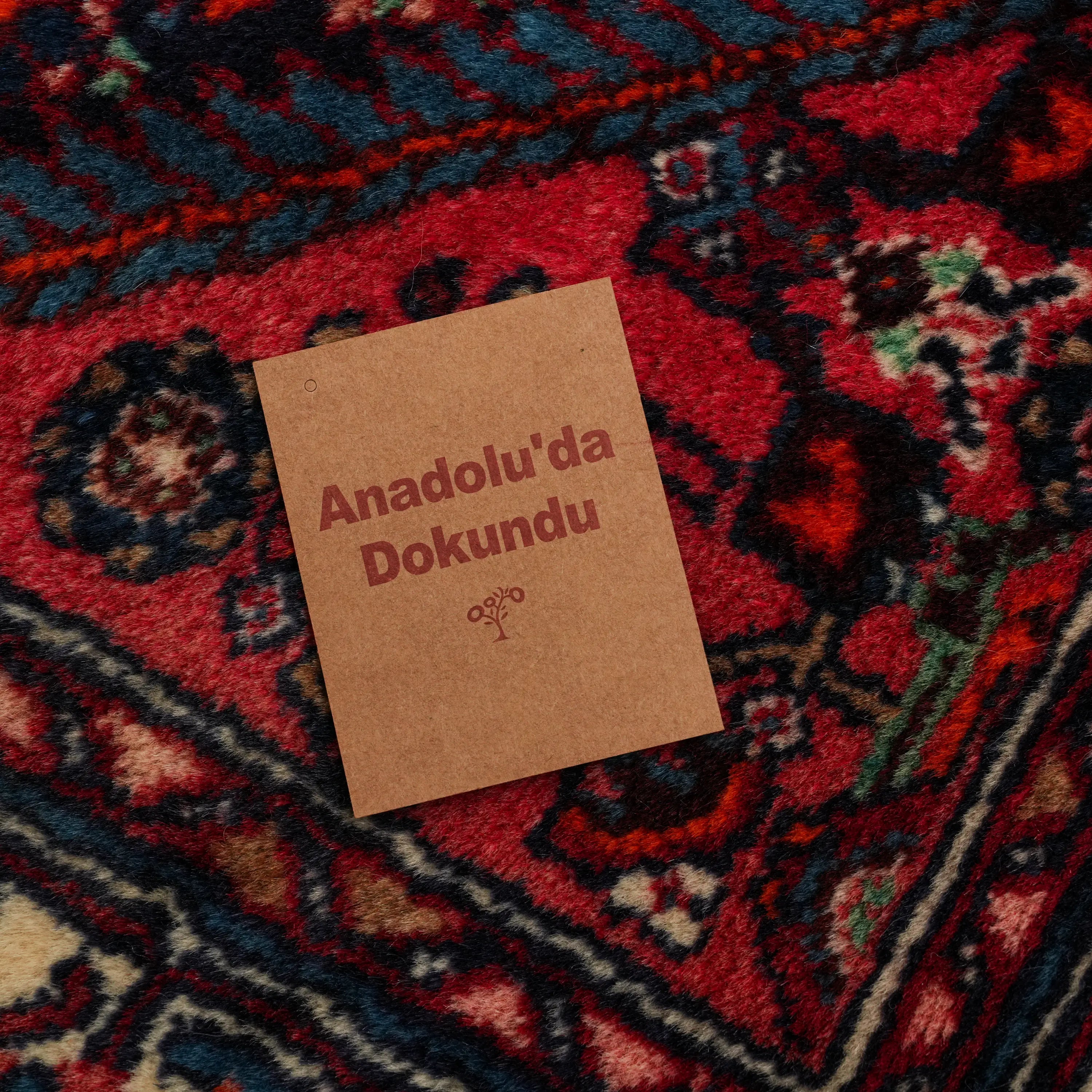 El Dokuma Anadolu Desenli Yün Sandık Eskisi Bicar Halısı