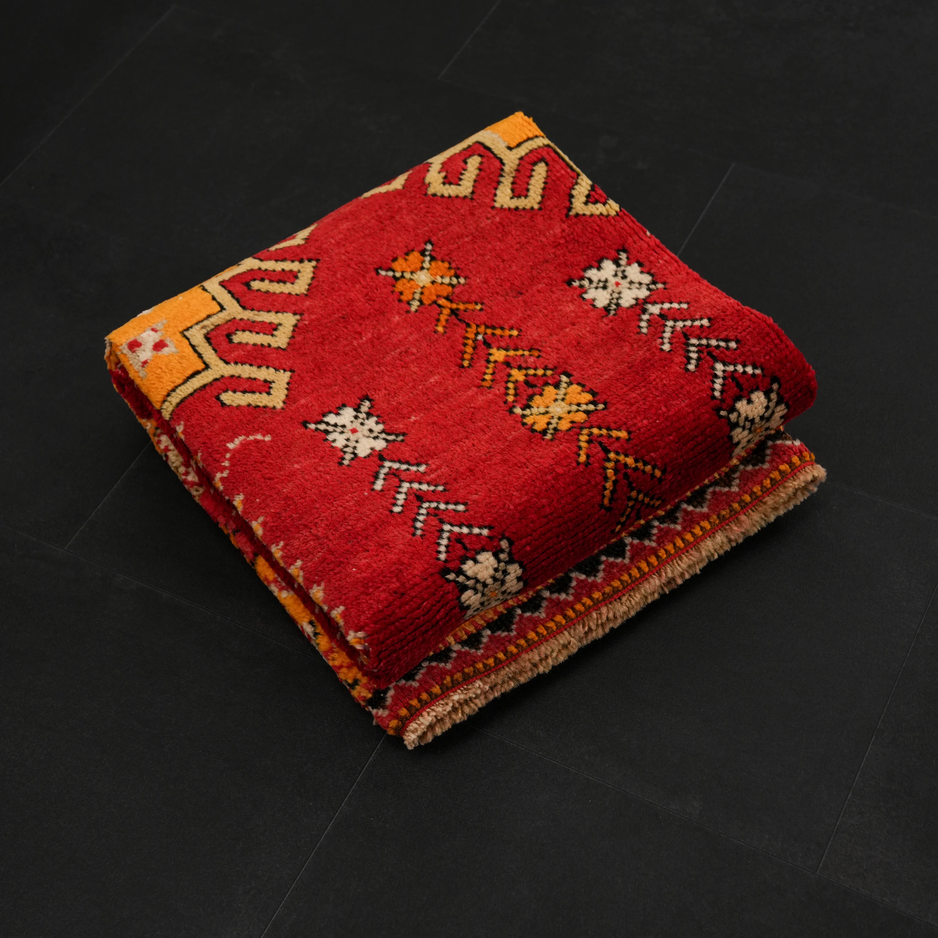 El Dokuma Kök Boyalı Antika 100+ Yaş Denizli Çal Seccade Halı