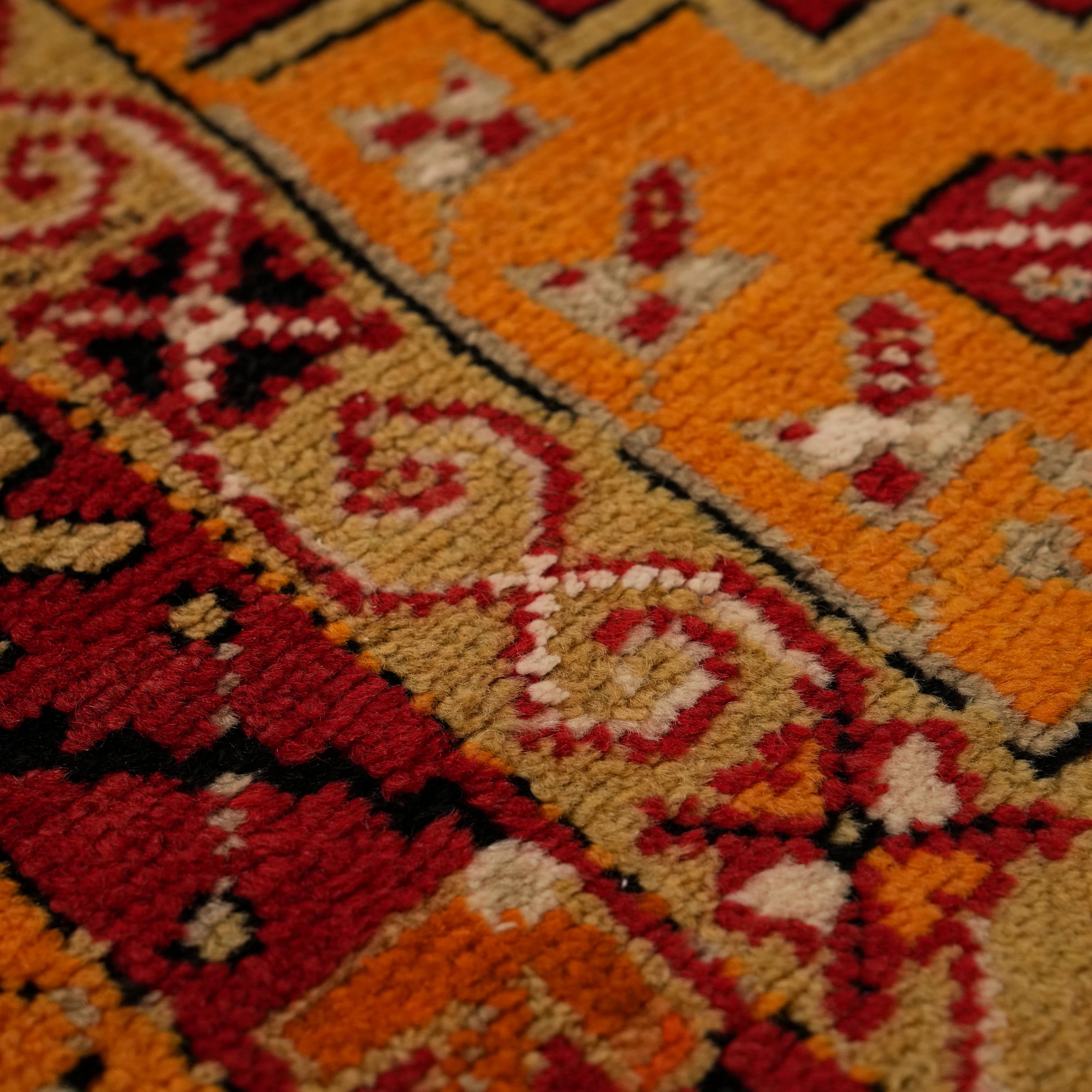 El Dokuma Kök Boyalı Antika 100+ Yaş Denizli Çal Seccade Halı