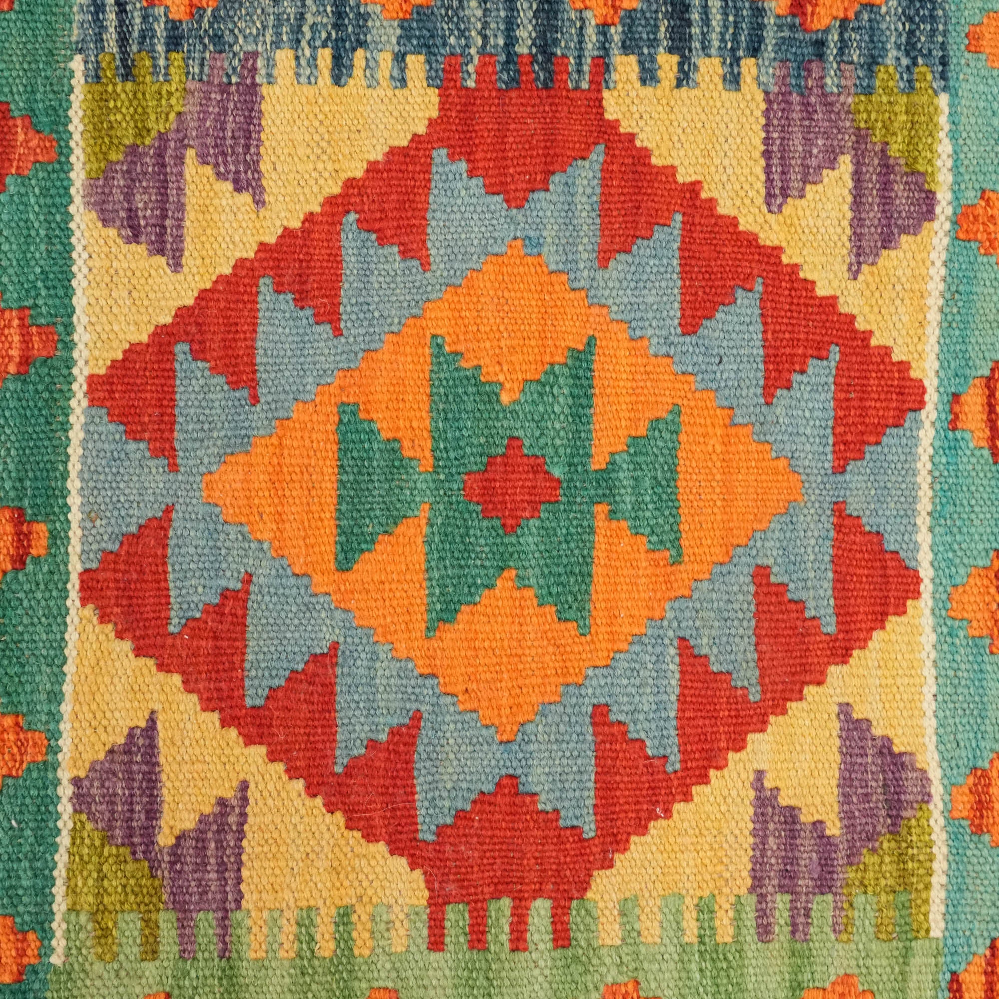 Hand Woven Authentic Patterned Wool Colorful Ethnic Cushion