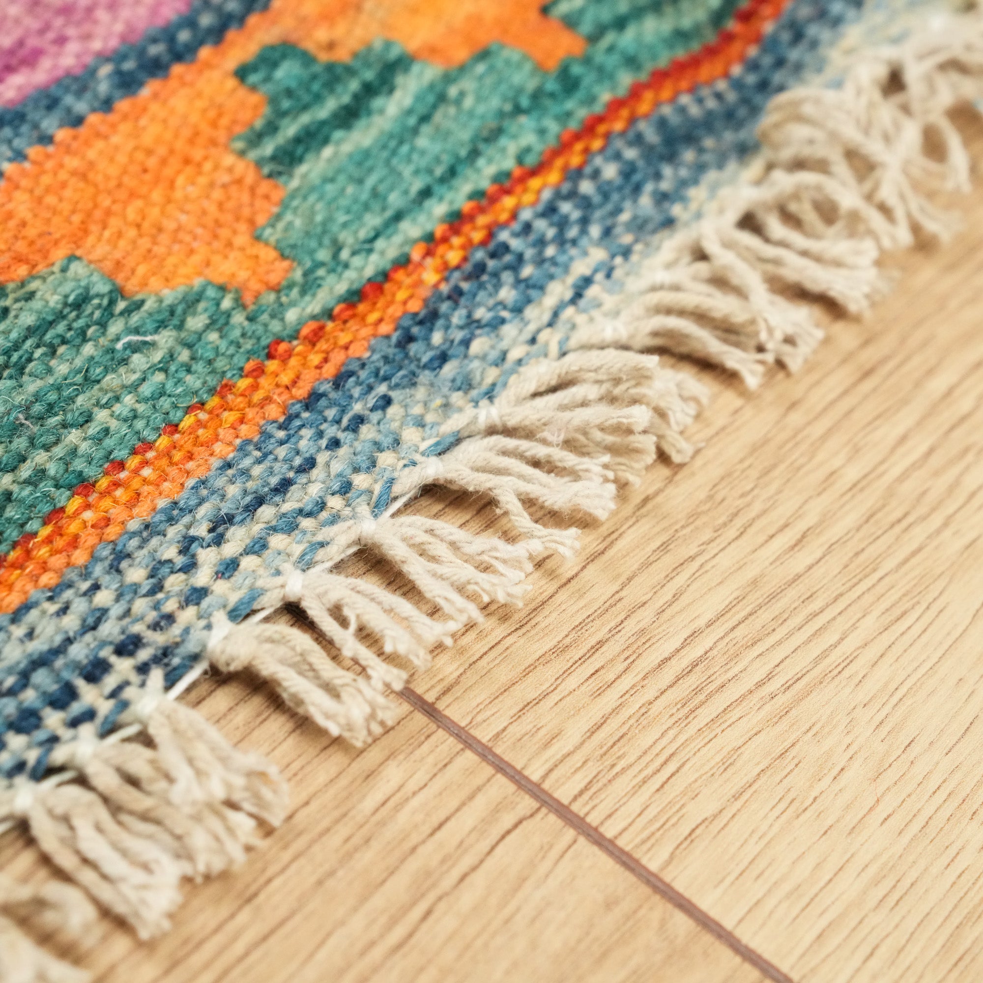Handwoven Authentic Patterned Wool Colorful Cushion