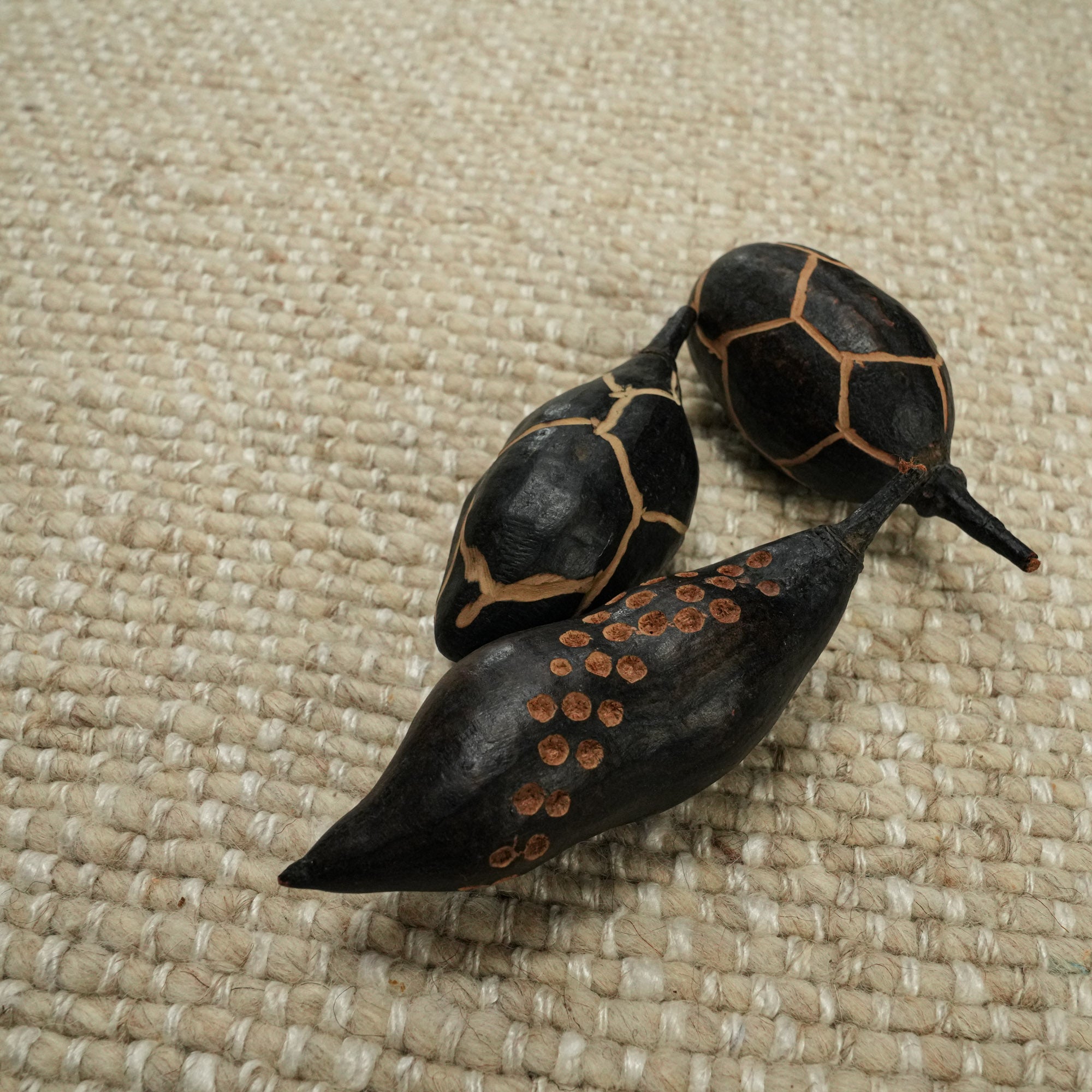 Hand Woven Plain Patterned Beige Carpet