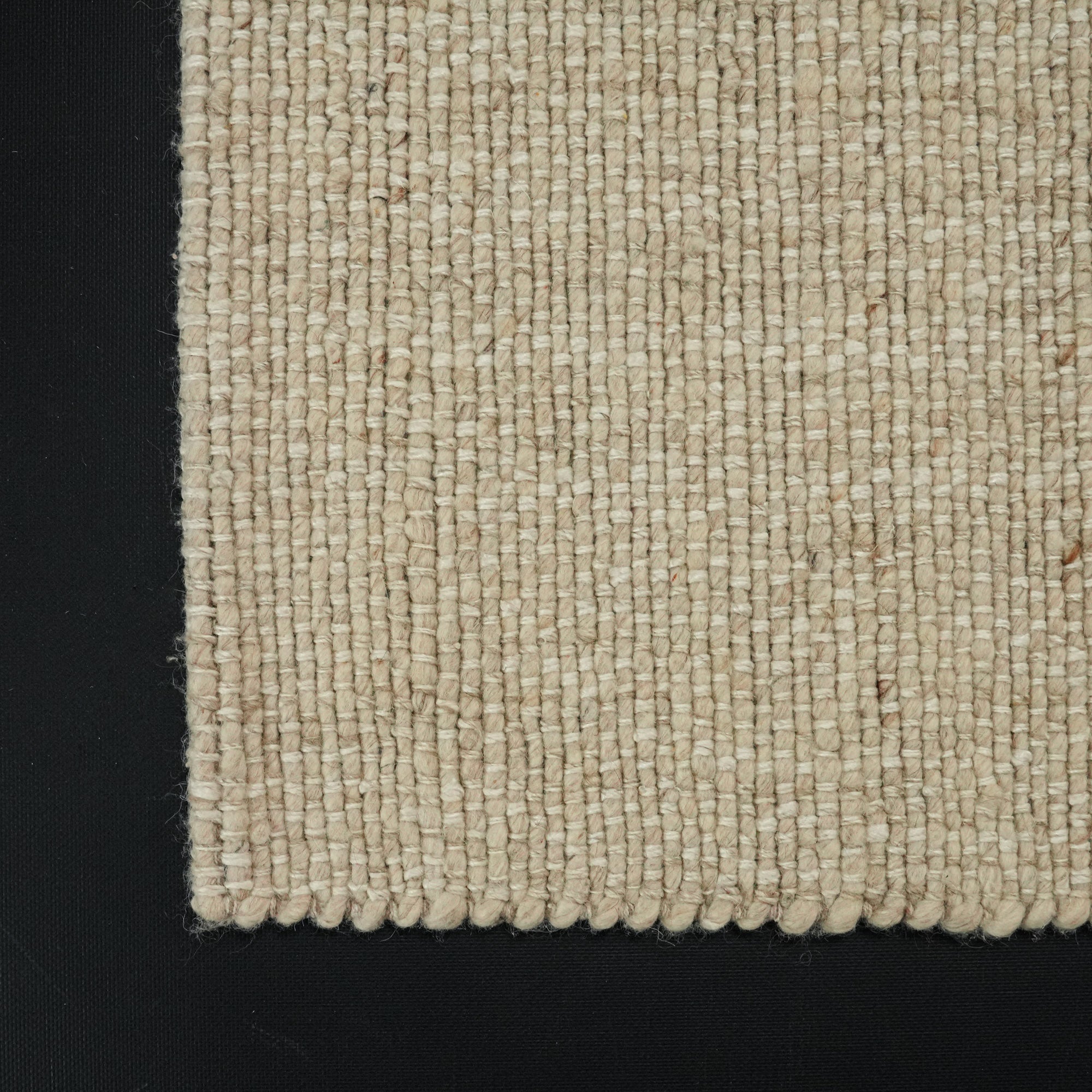 Hand Woven Plain Patterned Beige Carpet