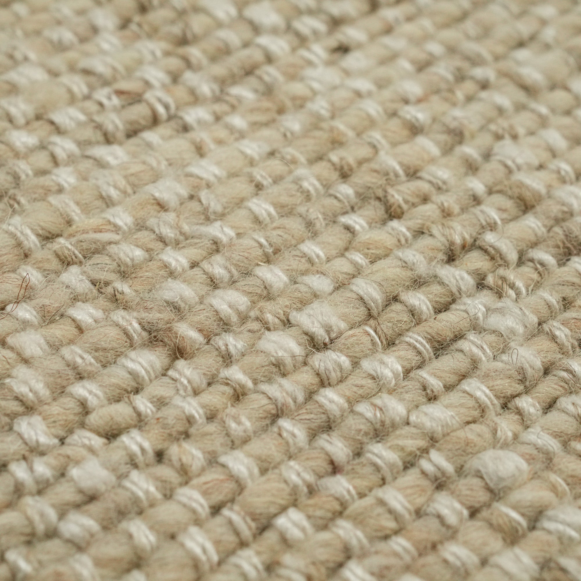 Hand Woven Plain Patterned Beige Carpet