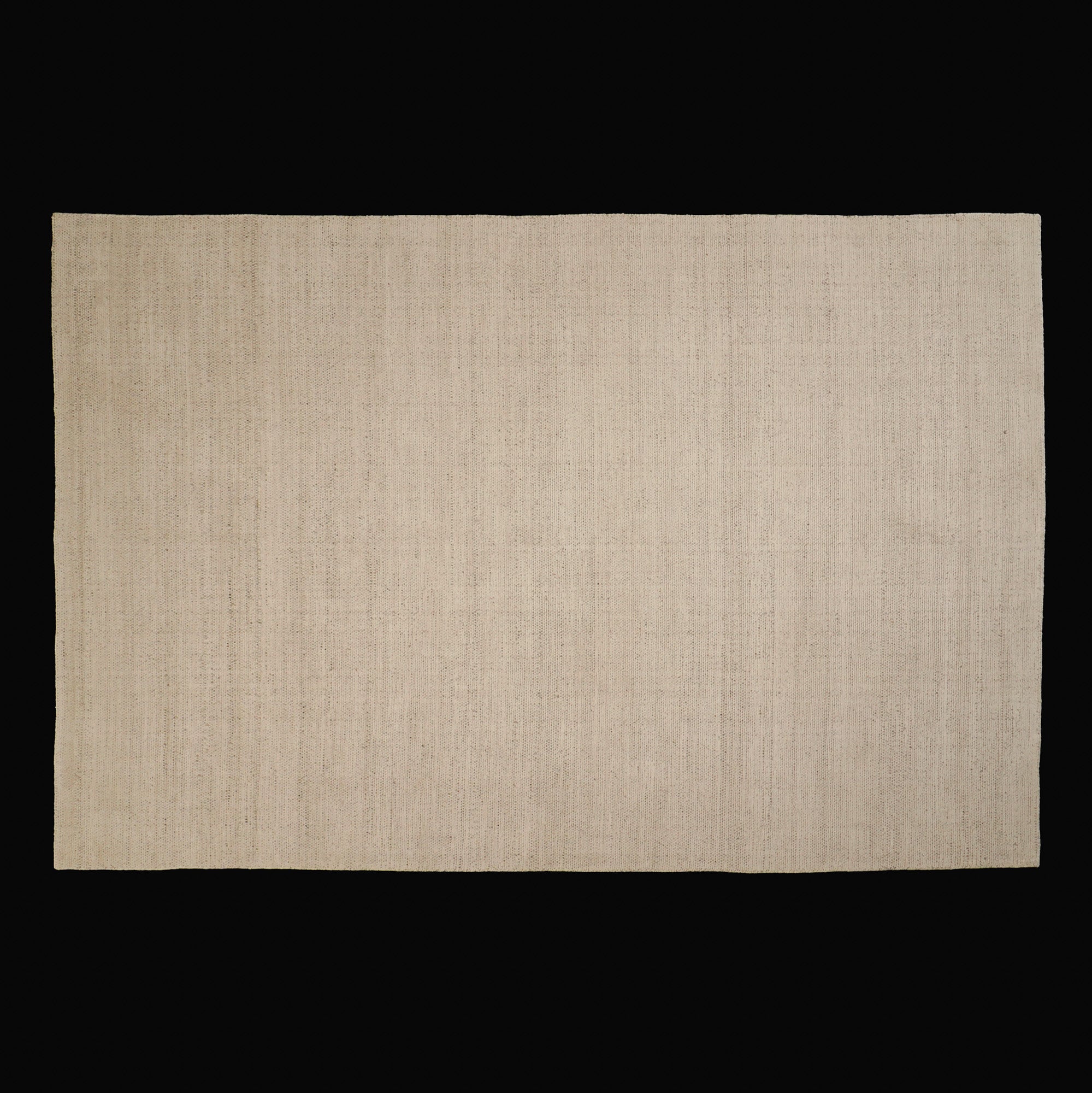 Hand Woven Plain Patterned Beige Wool Carpet