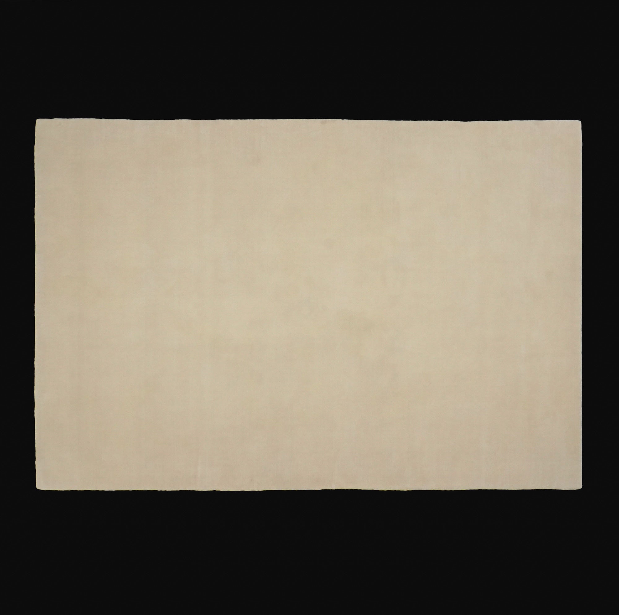 Hand Woven Plain Patterned White Carpet