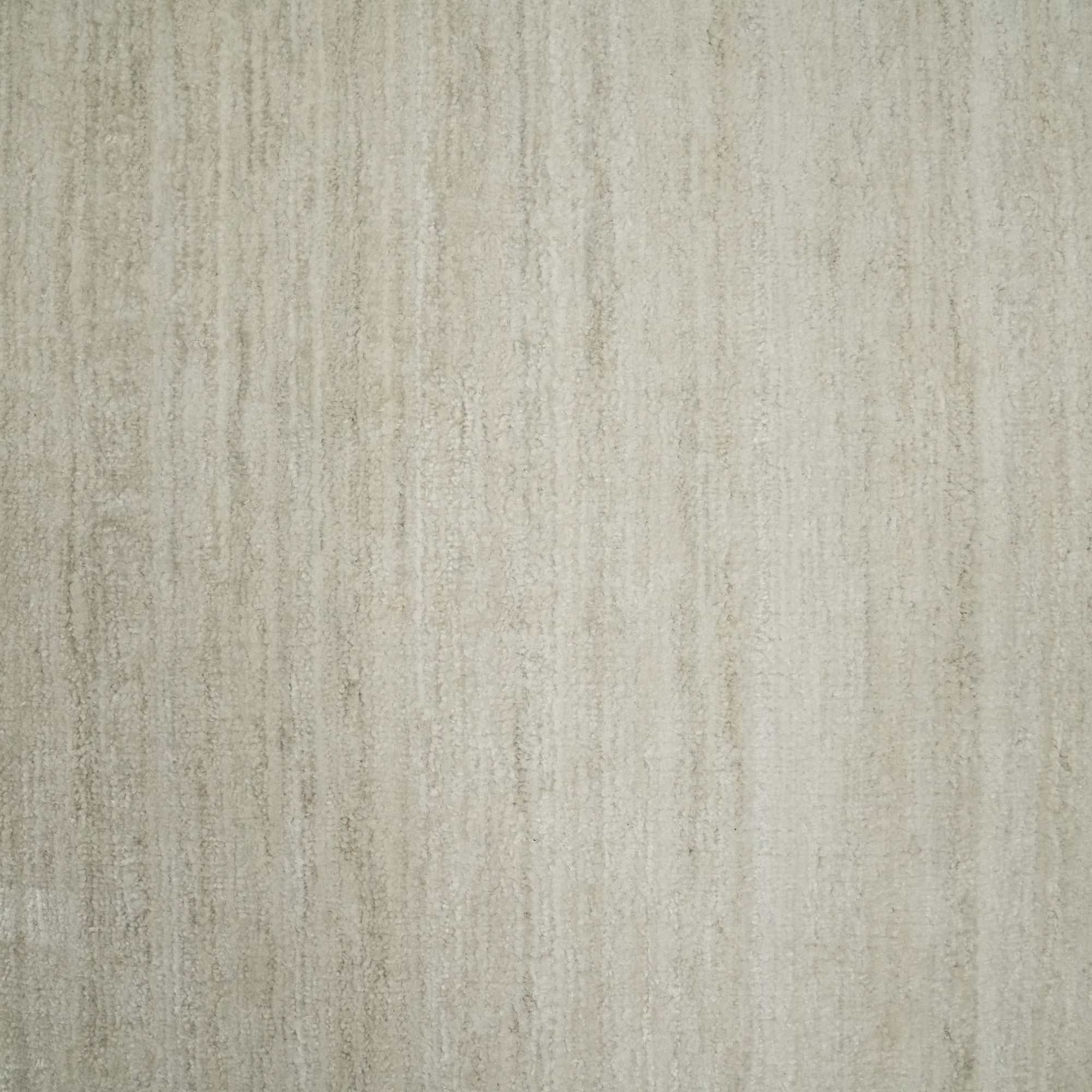 Hand Woven Simple Patterned White Viscose Carpet