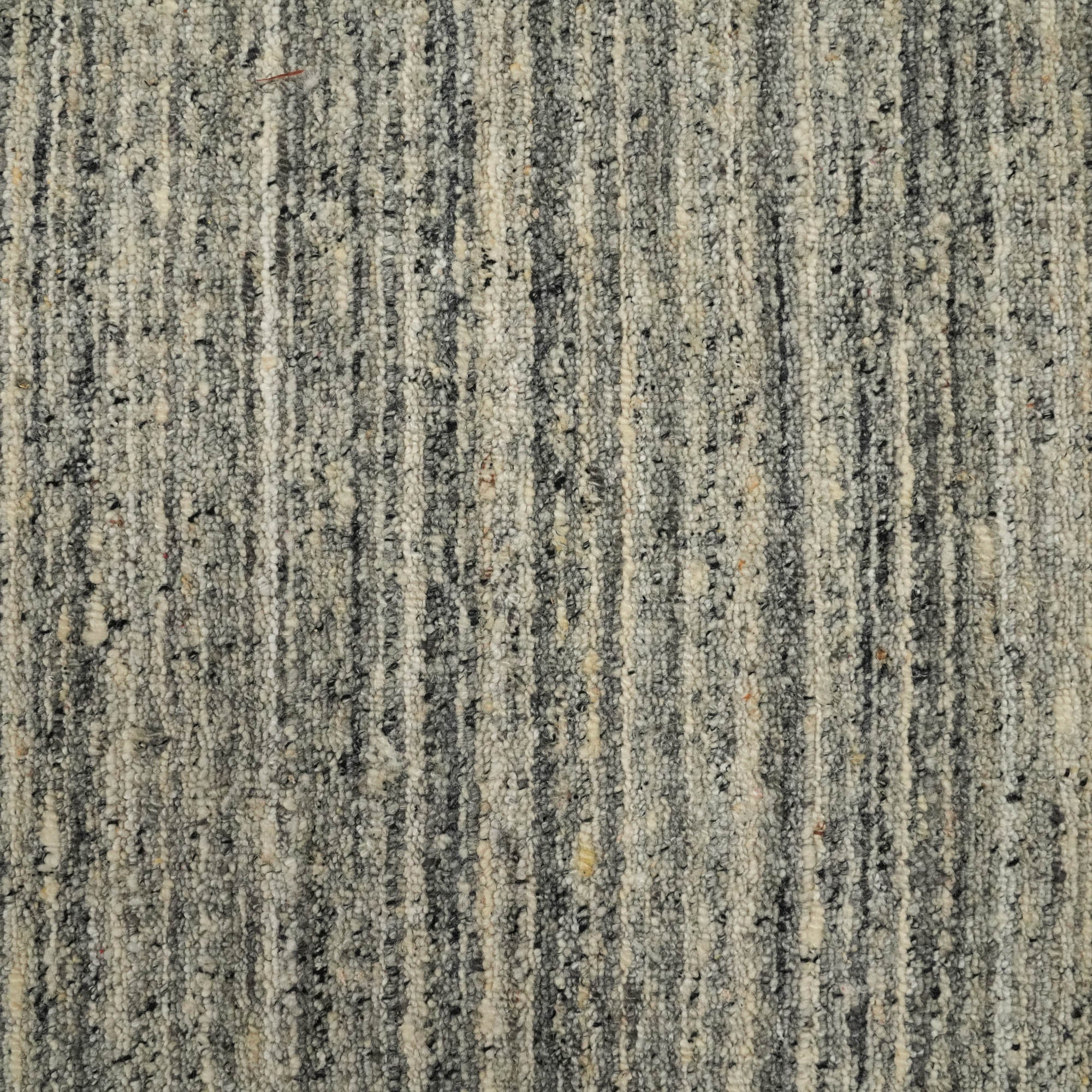 Hand Woven Plain Patterned Gray Viscose Carpet