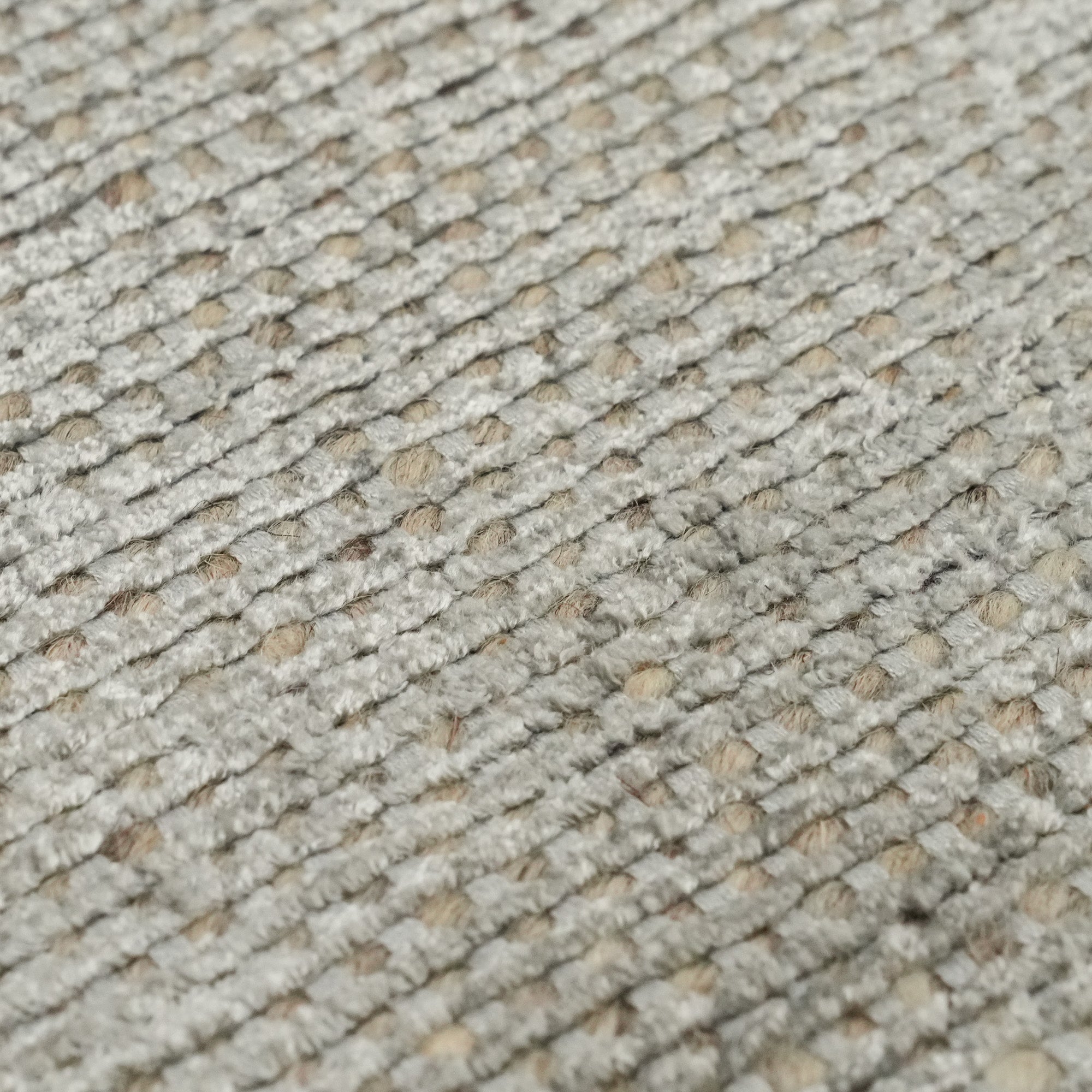 Hand Woven Plain Patterned Gray Wool Carpet