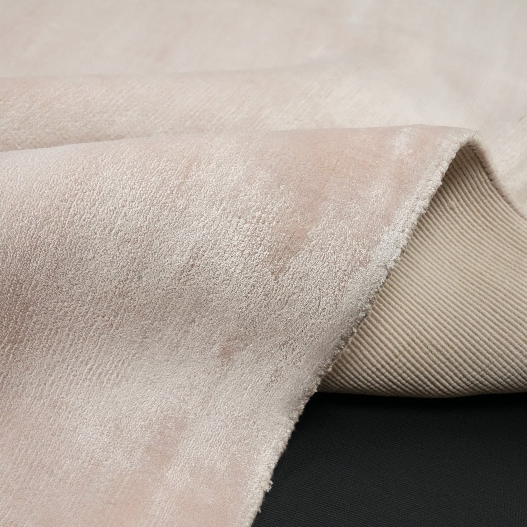 Bench Woven Simple Patterned Pink Rug