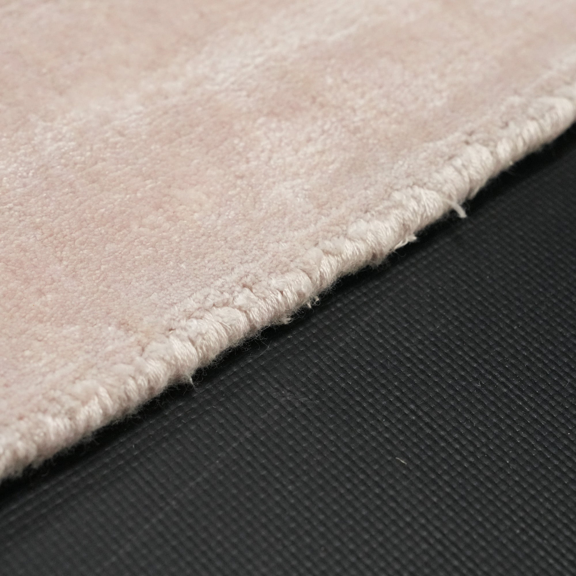 Bench Woven Simple Patterned Pink Rug