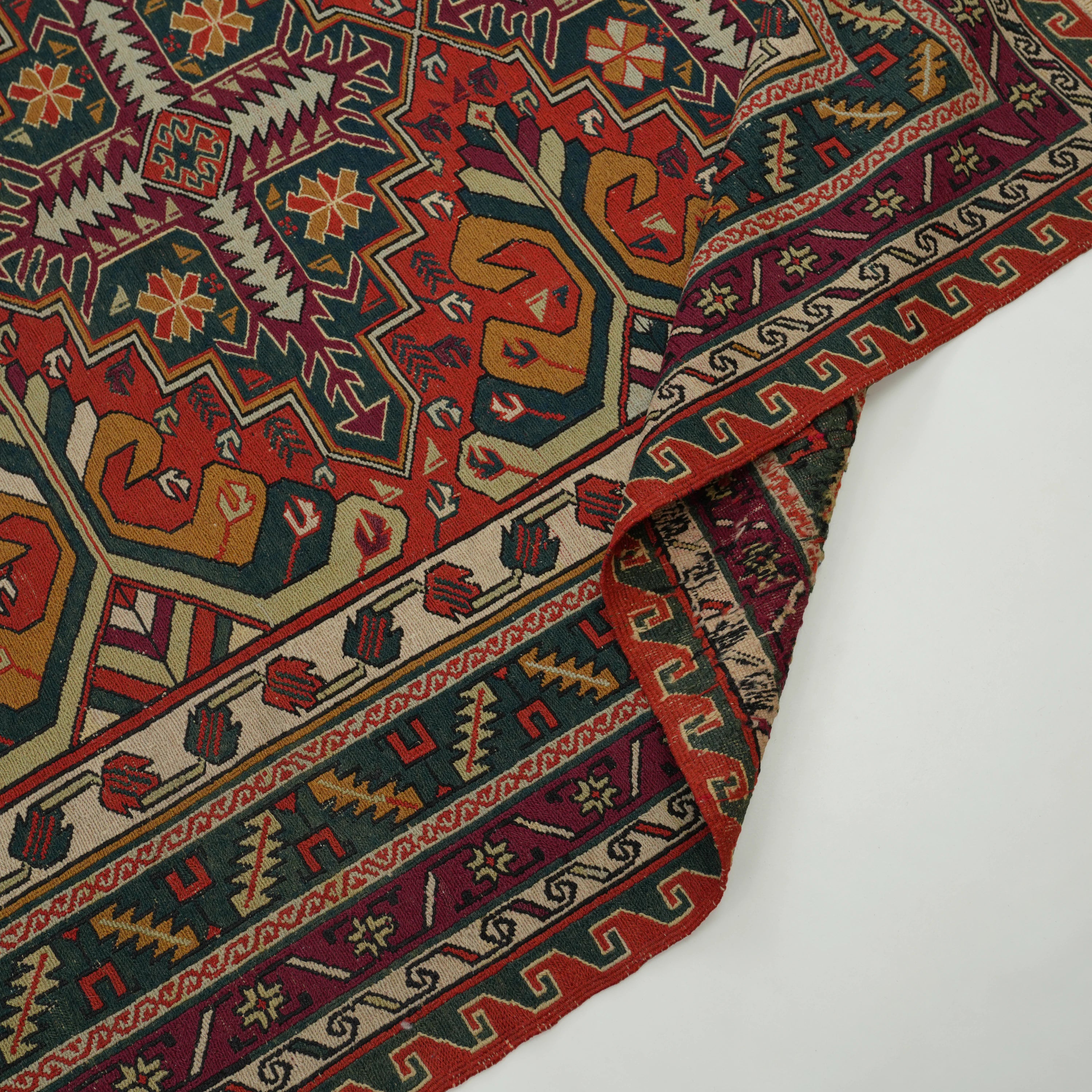 El Dokuma Sandık Eskisi 80+ Yaş Azerbaycan Sumak Kilimi