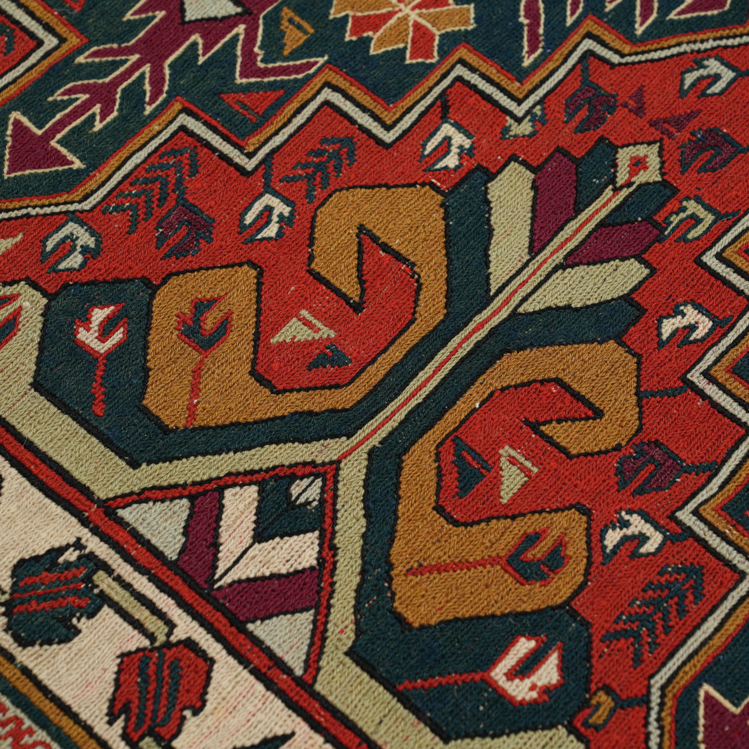 El Dokuma Sandık Eskisi 80+ Yaş Azerbaycan Sumak Kilimi