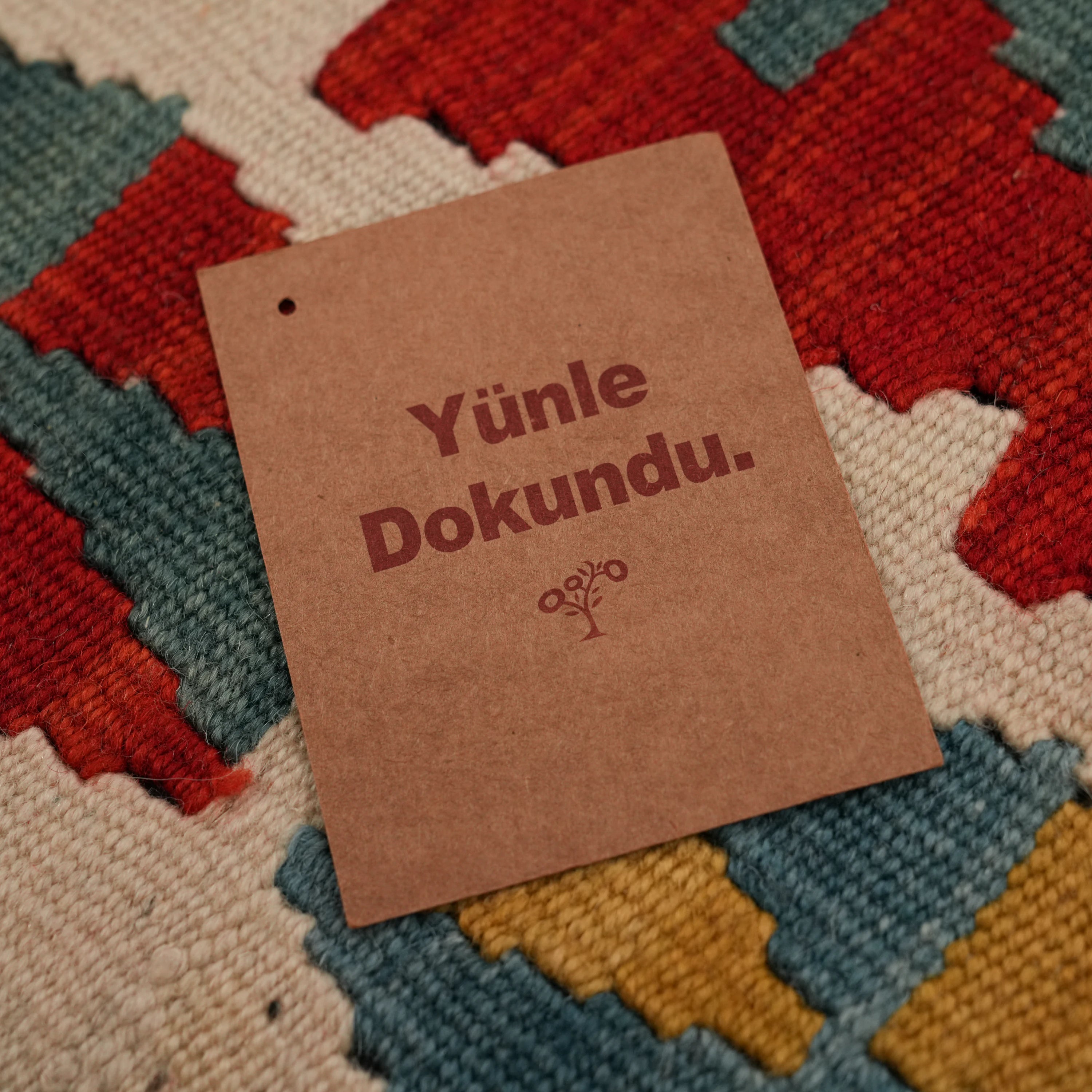 Handwoven Chest Antique Anatolian Patterned colorful Kayseri Kilim