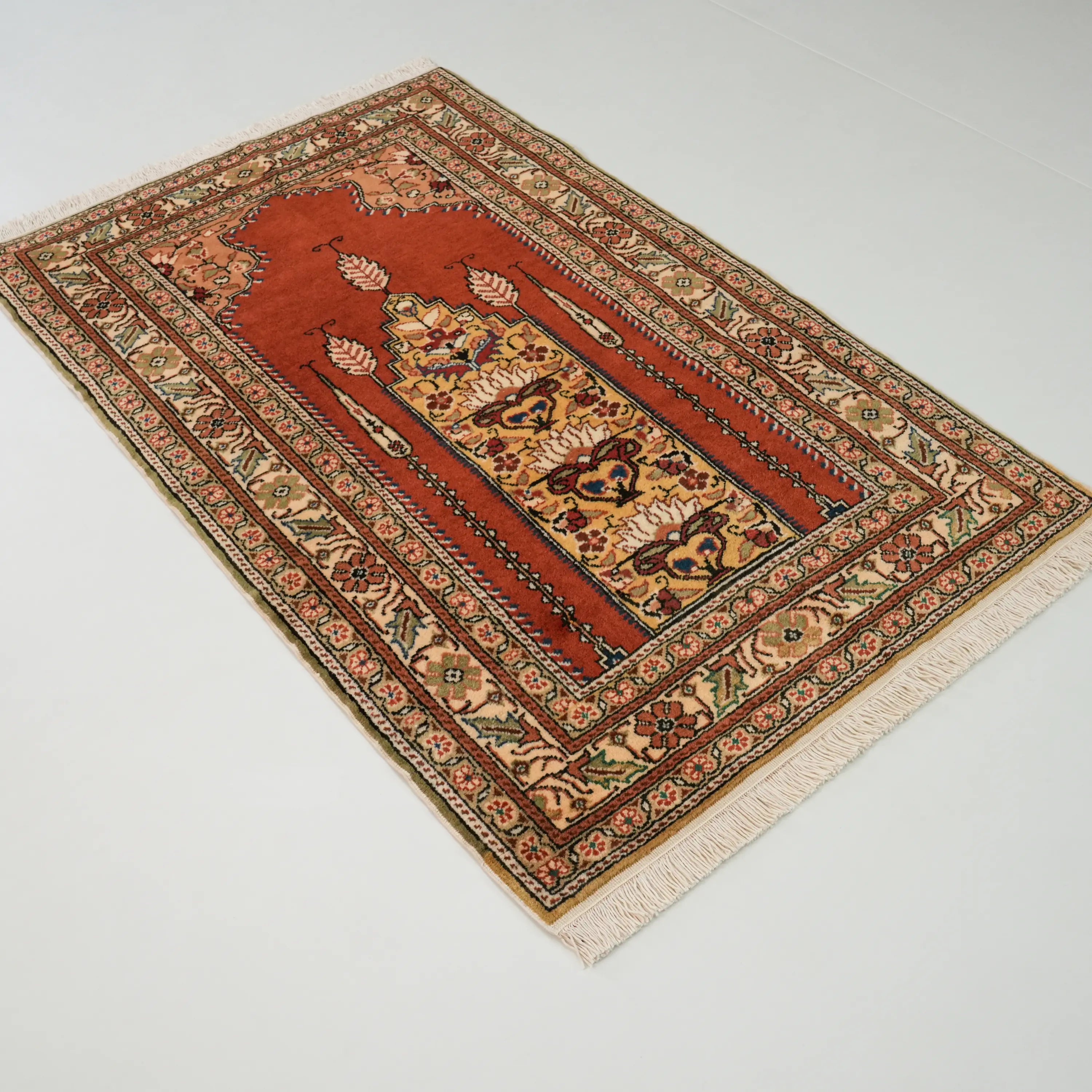 The Handwoven Chest Old Brown Rug Prayer Rug