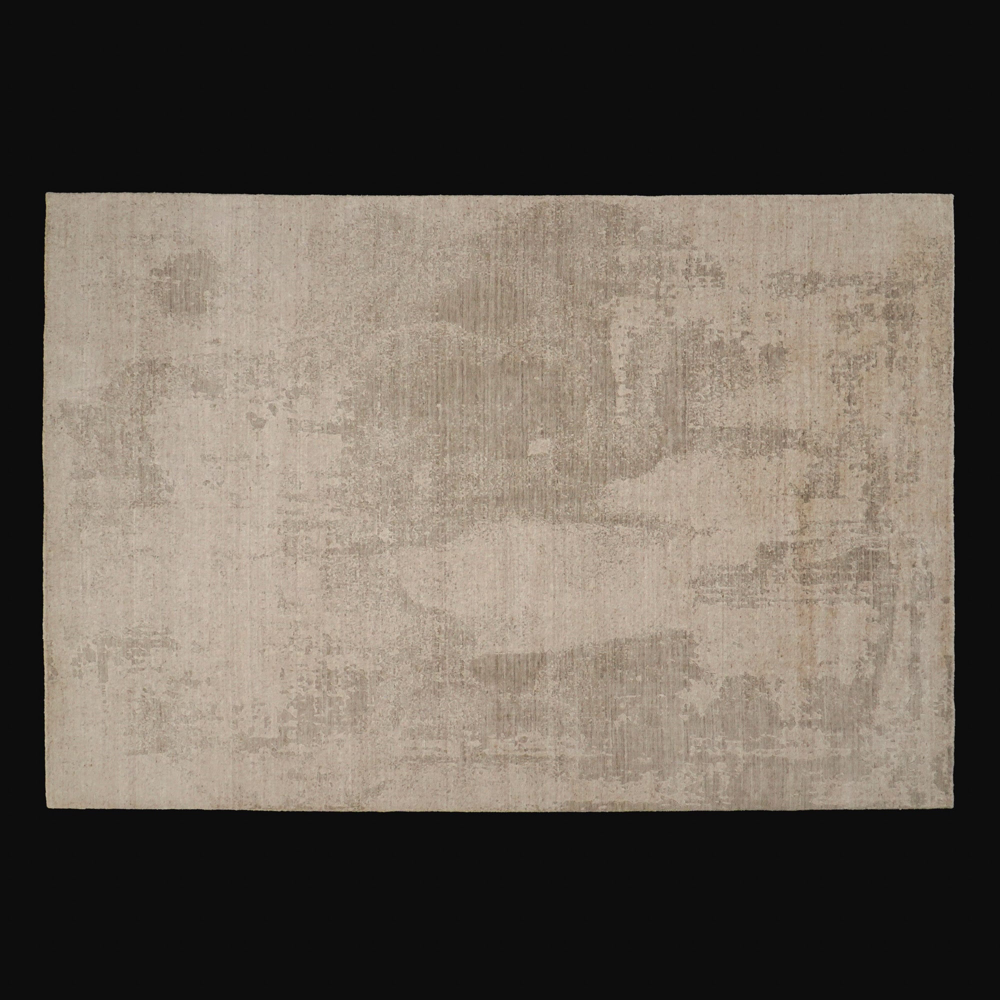 Tezgah Dokuma Soyut Desenli Bej Halı