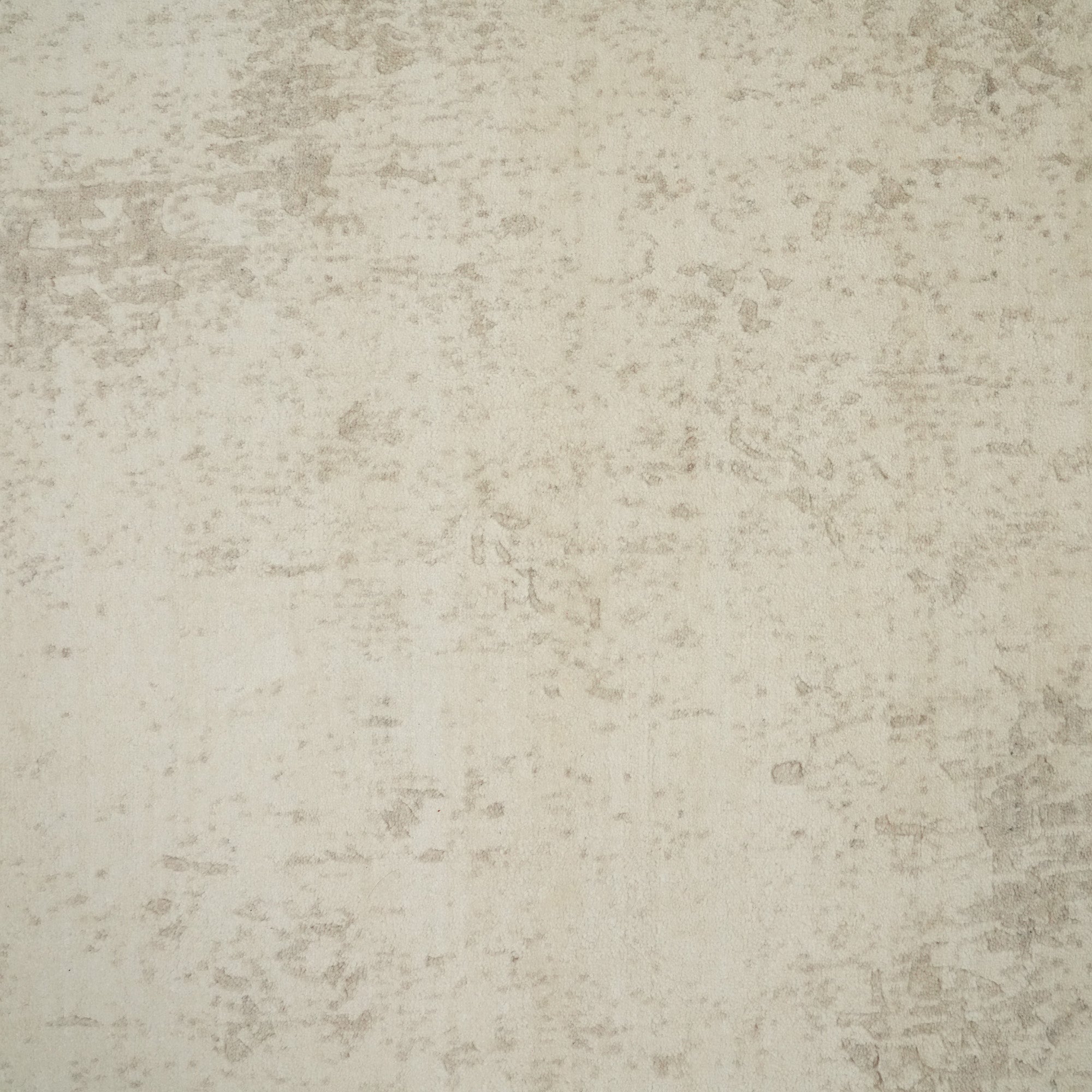 Hand Woven Abstract Patterned Cream Carpet