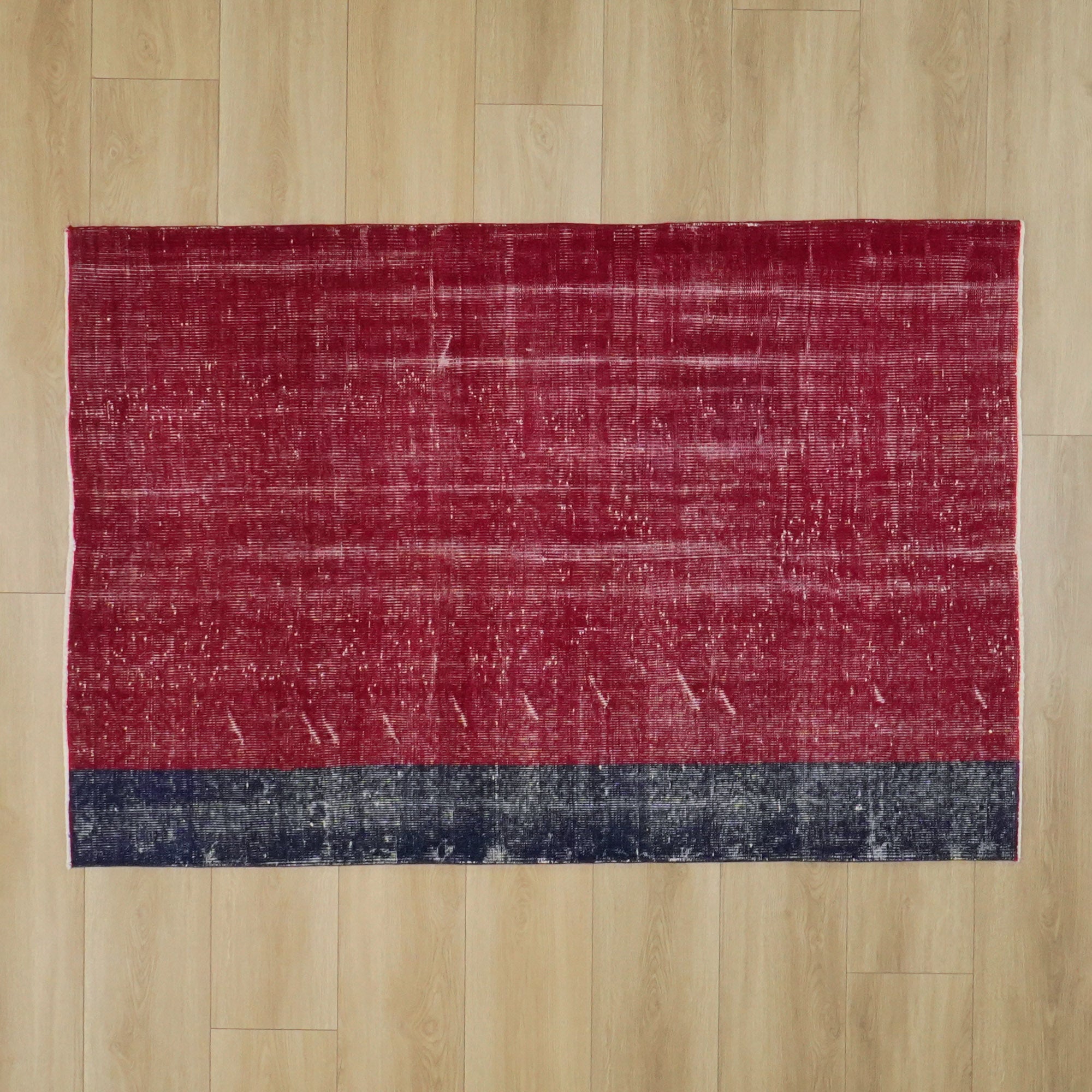 Hand Woven Vintage Patterned Red Carpet