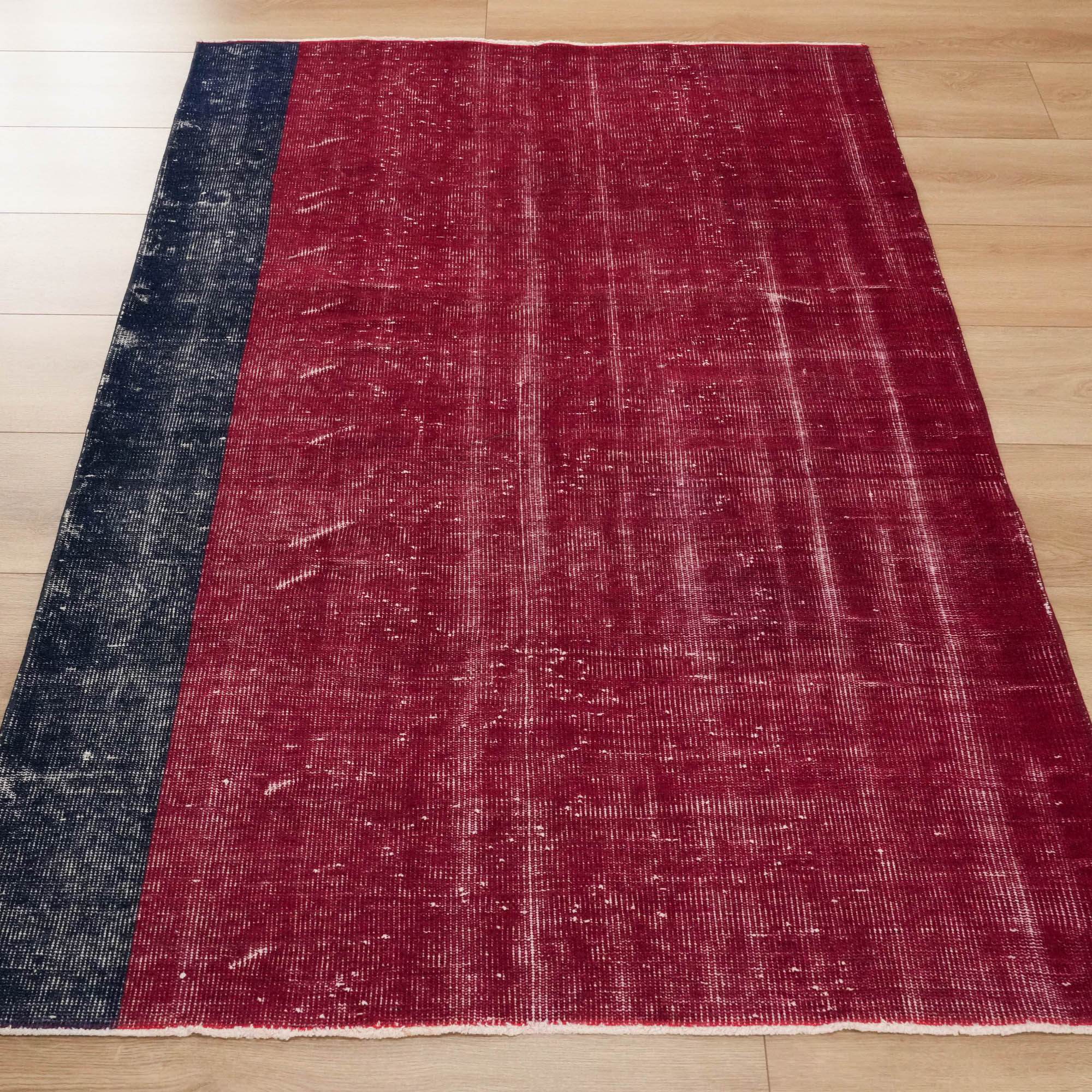 Hand Woven Vintage Patterned Red Carpet