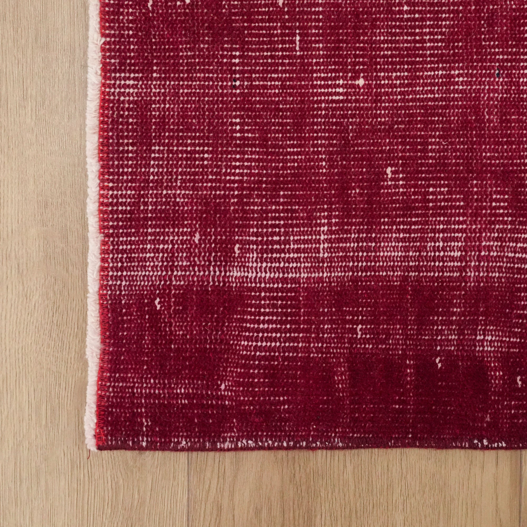 Hand Woven Vintage Patterned Red Carpet