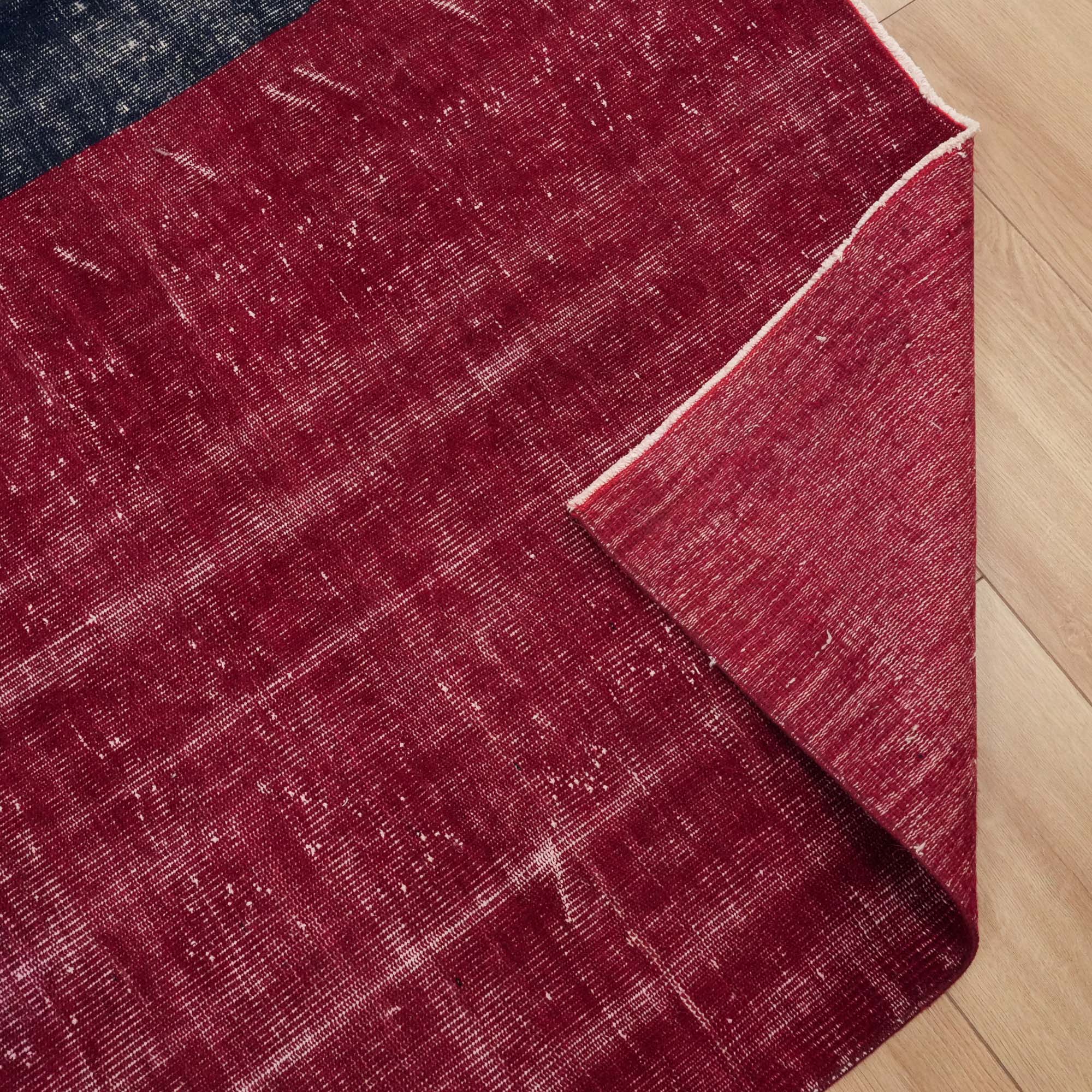 Hand Woven Vintage Patterned Red Carpet