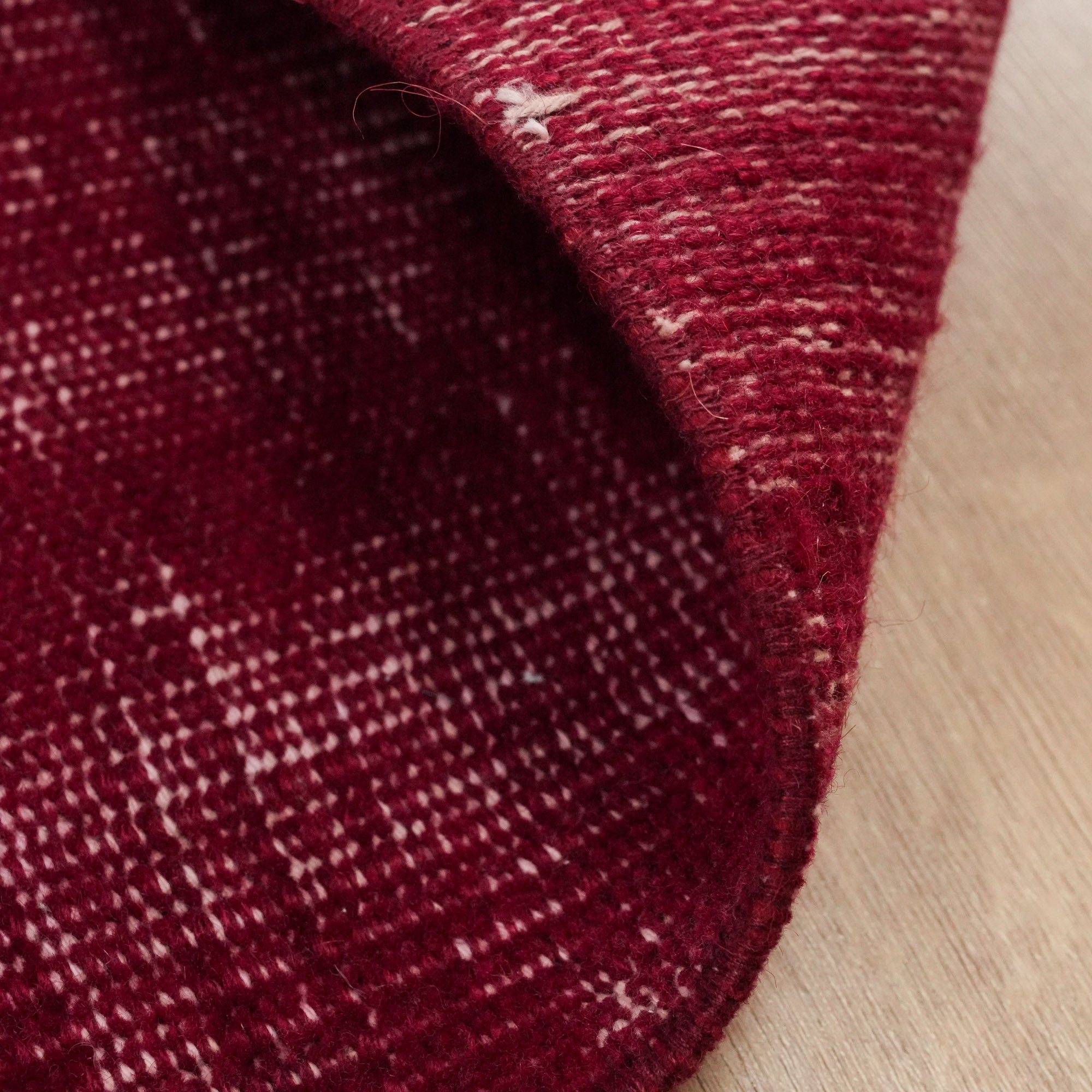 Hand Woven Vintage Patterned Red Carpet