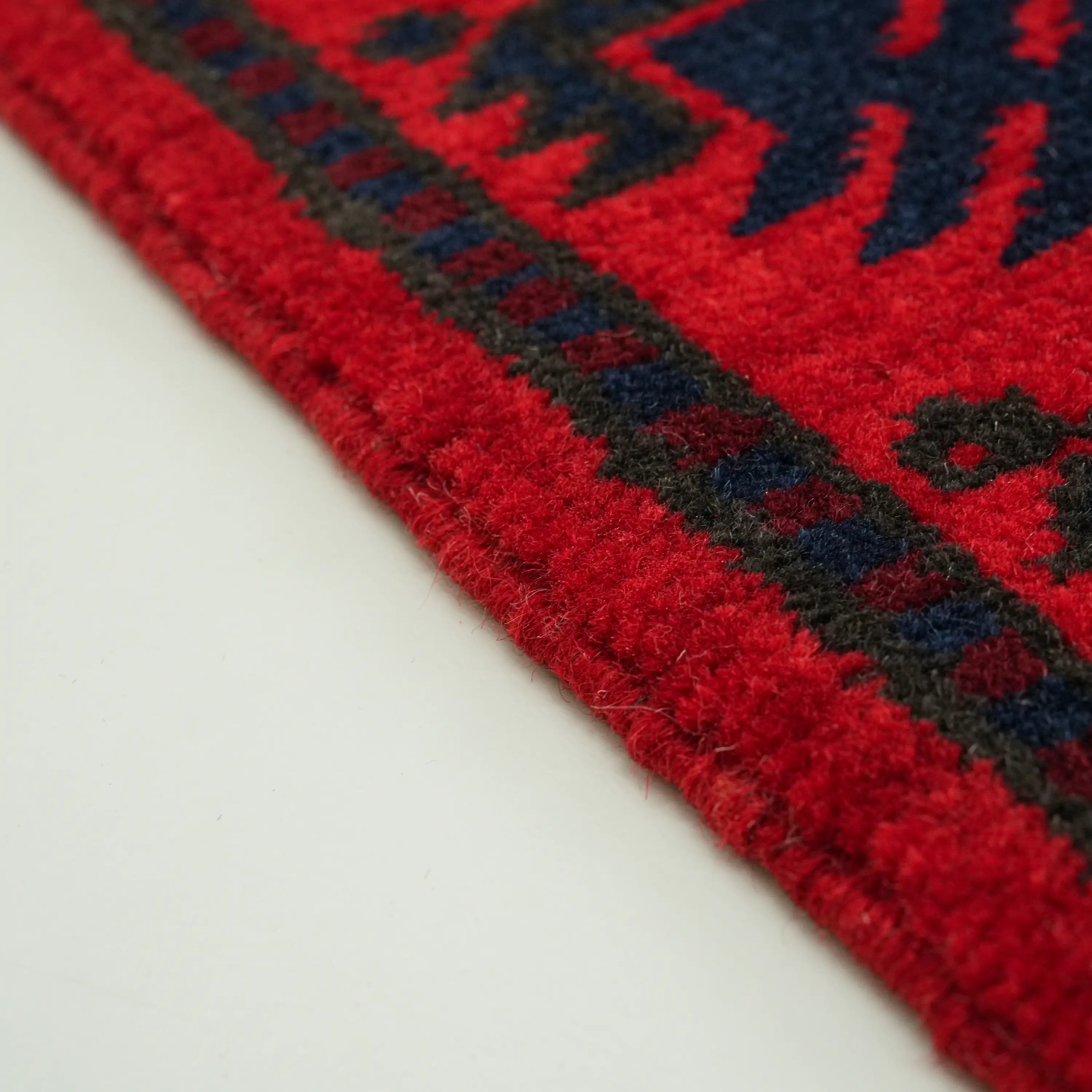 Handwoven Yağcıbedir Pattern Cream Wool Ethnic Rug