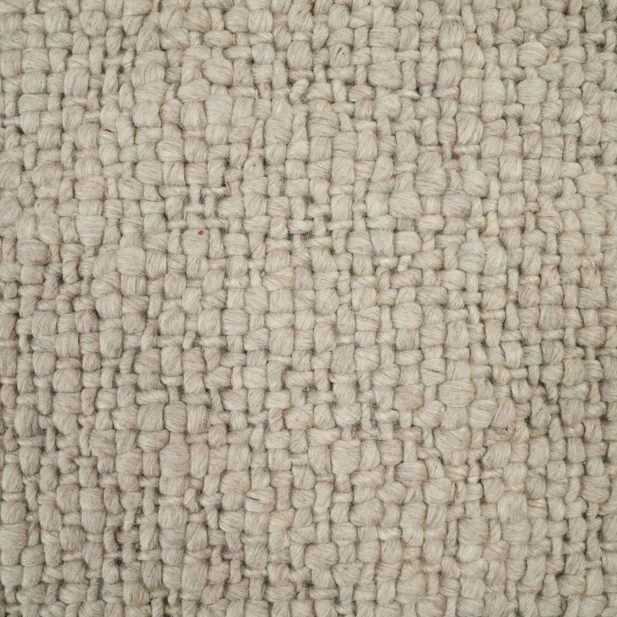 Hand Woven Wool Plain Patterned Gray Carpet