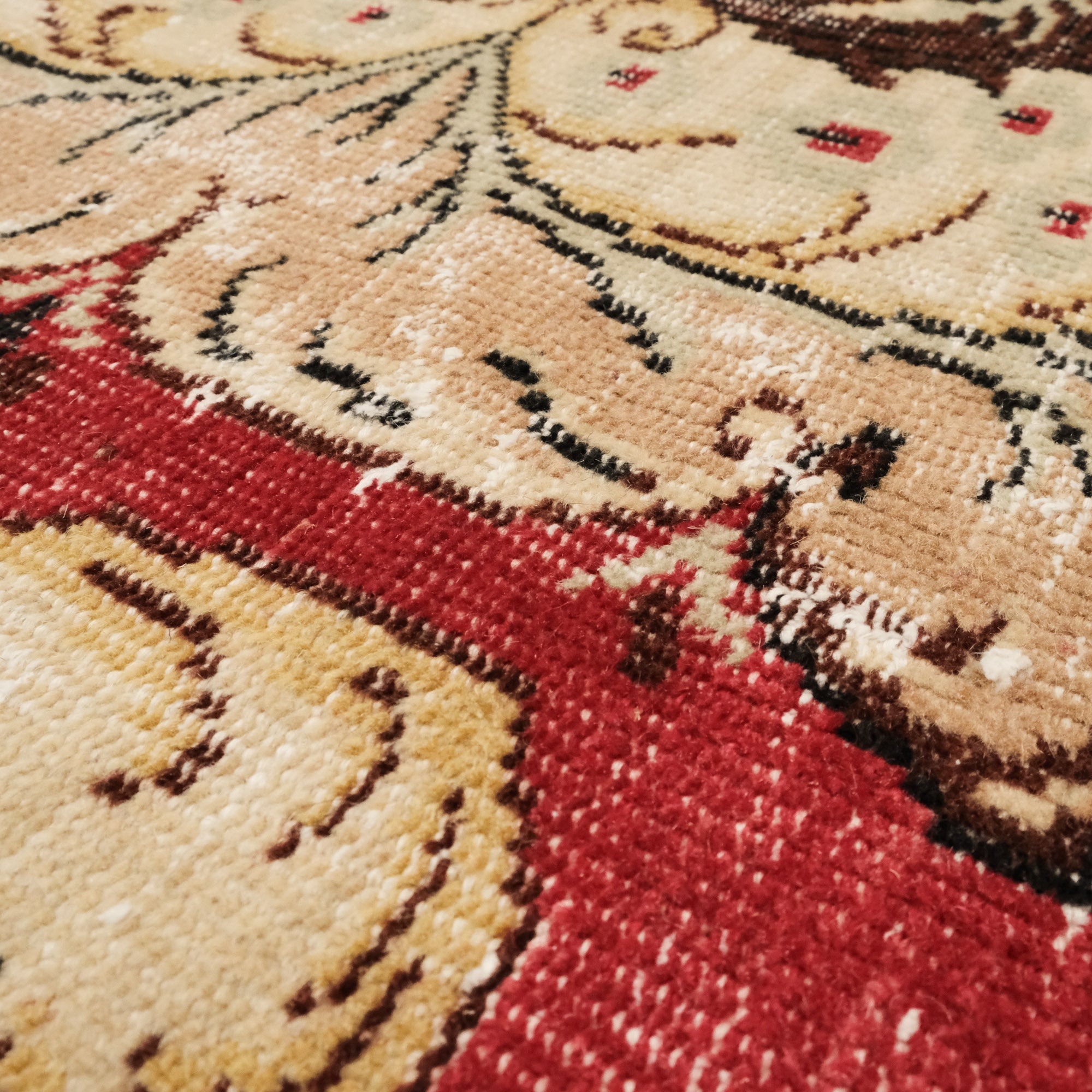 Ethnic Design Hand Woven Red Vintage Carpet