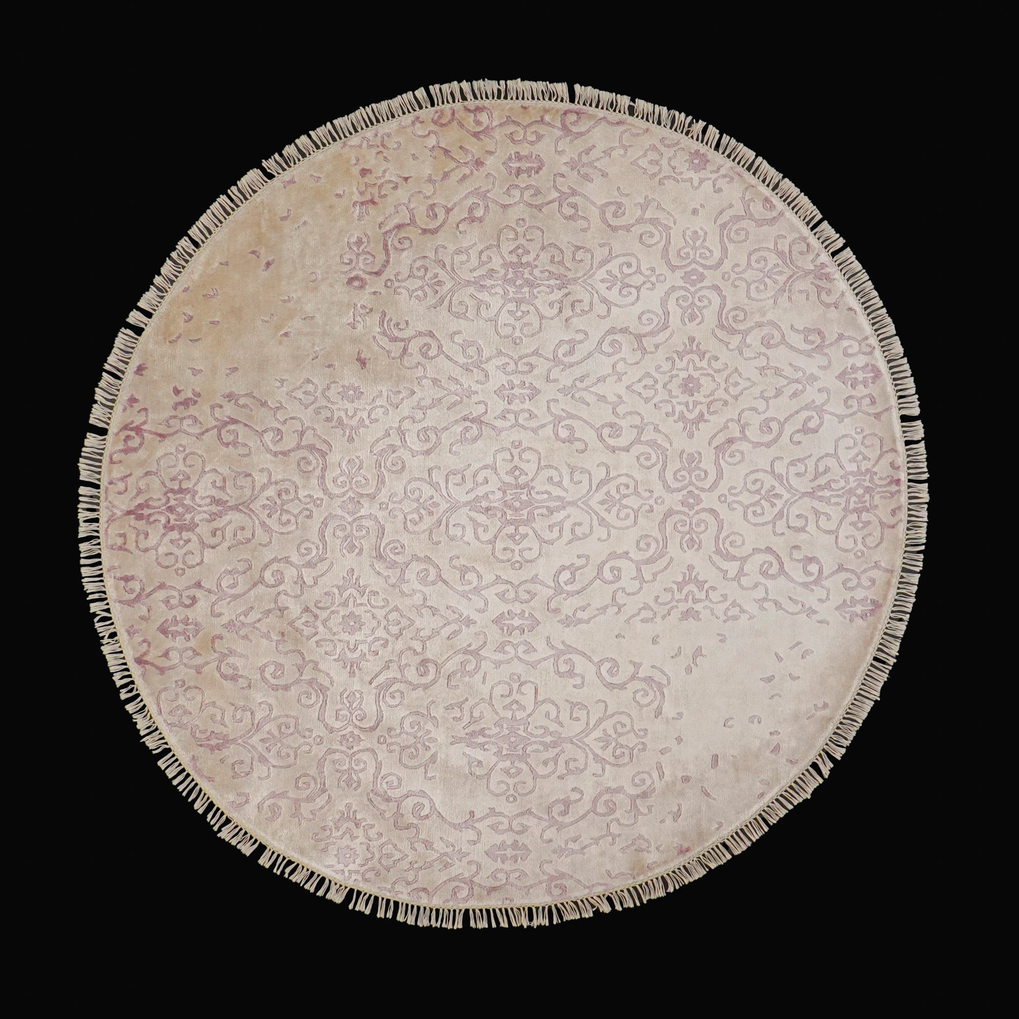 Wrought Iron Series Vintage Patterned Hand Woven Carpet