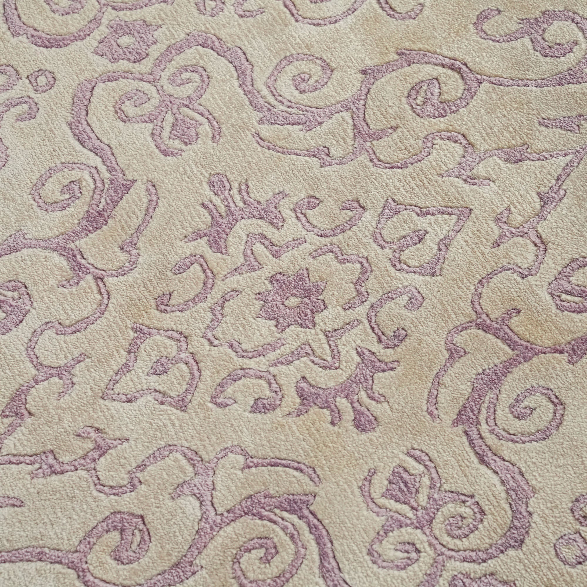 Wrought Iron Series Vintage Patterned Hand Woven Carpet