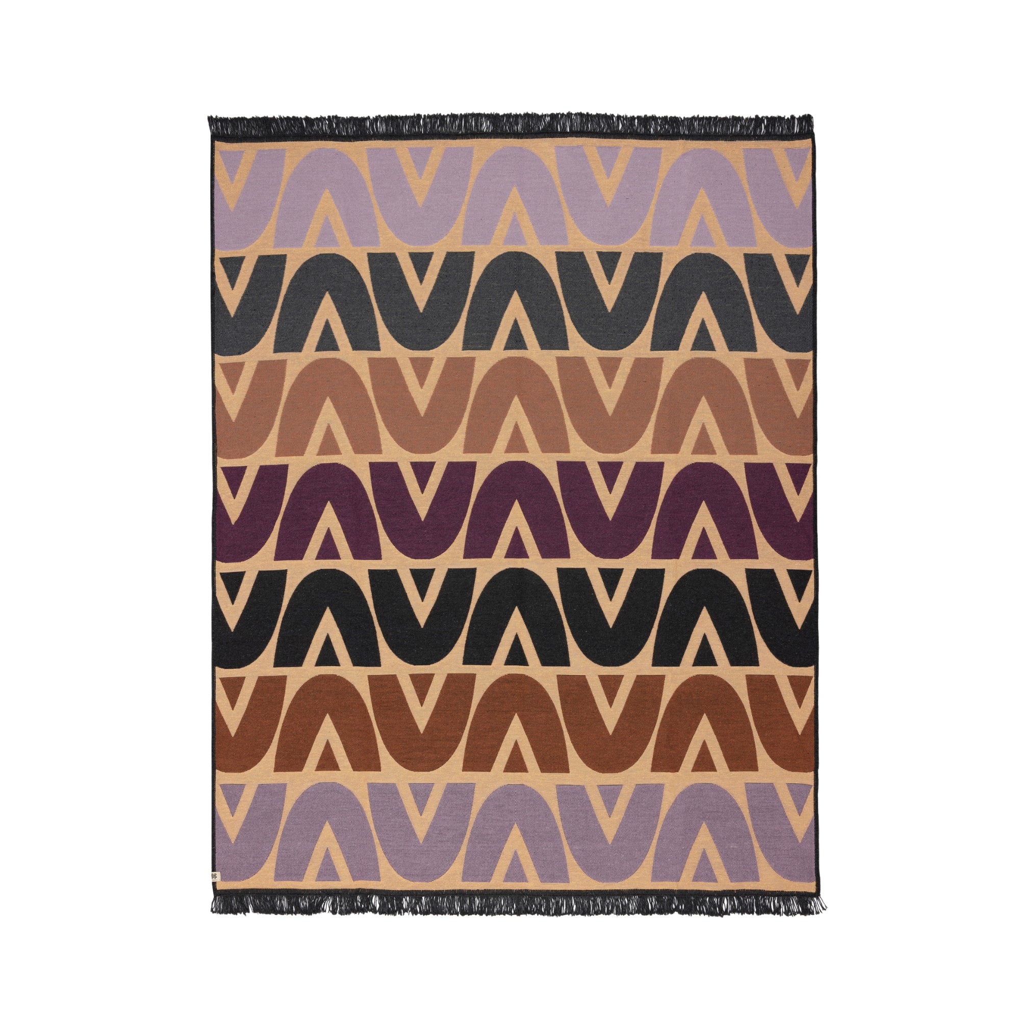 Flipped çift taraflı renkli pamuk kilim, makinede yıkanabilir modern dokuma kilim