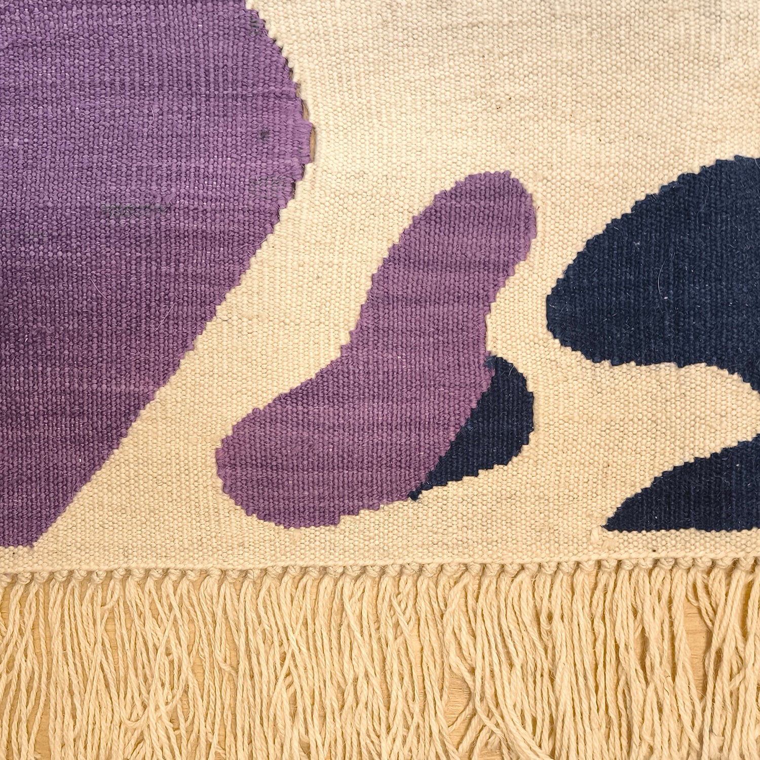 Studio Potato Flow El Dokuması Kilim Koyu Mor