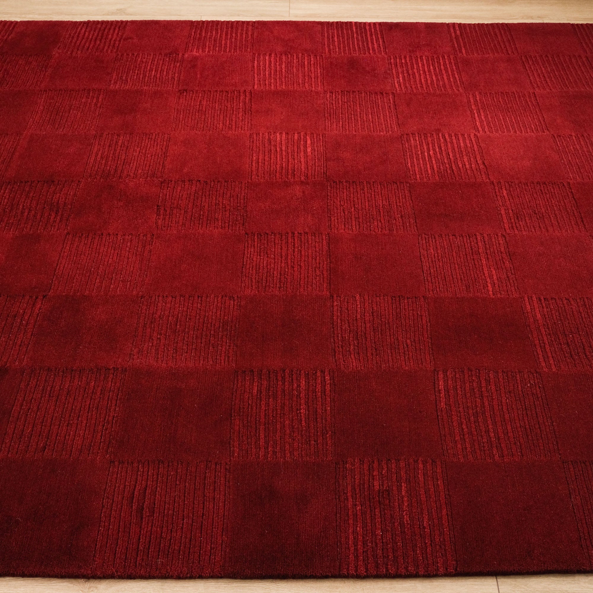 Geometric Patterned Handwoven Rug