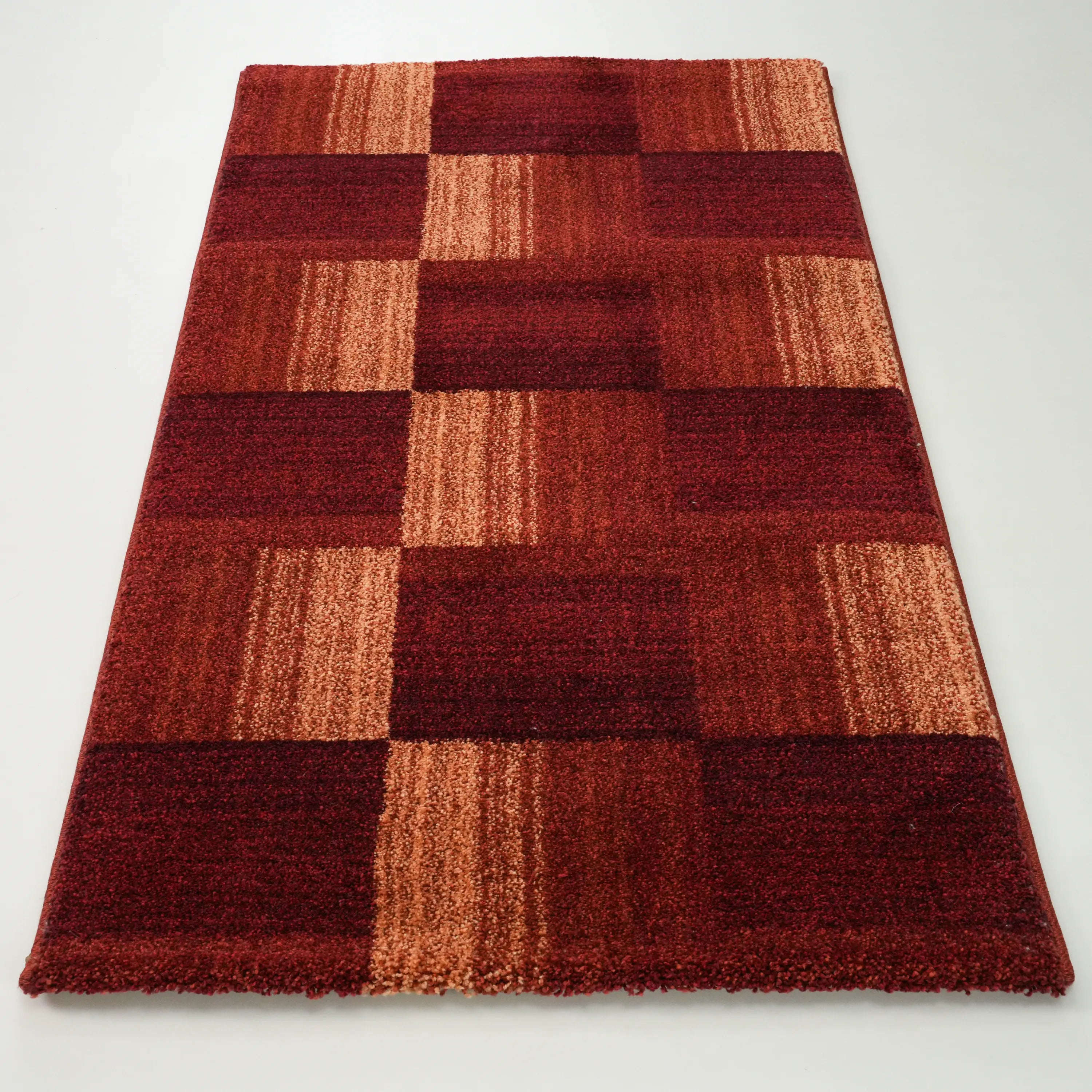 Geometric Patterned Terra Acrylic Rug
