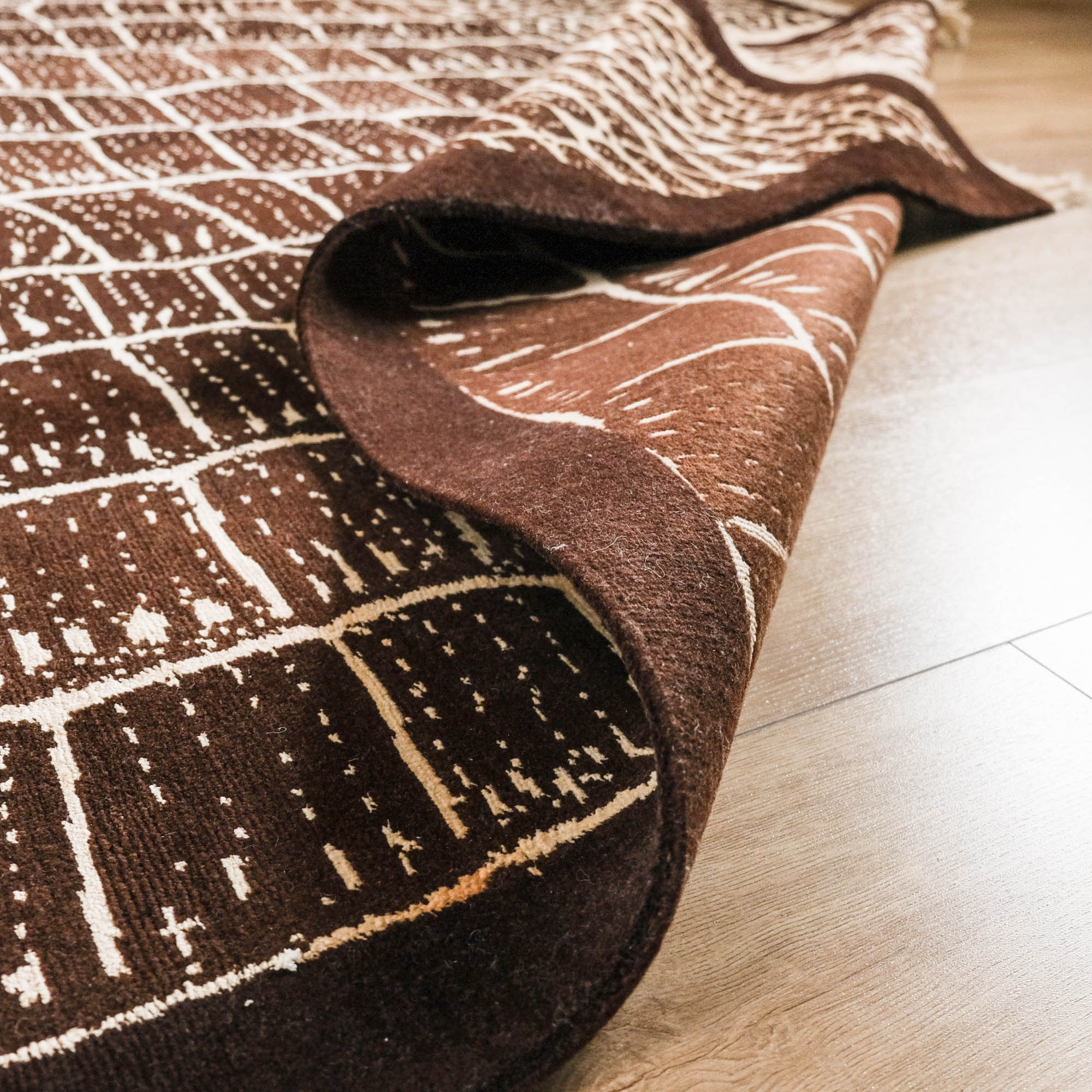 Geometric Design Hand Woven Carpet