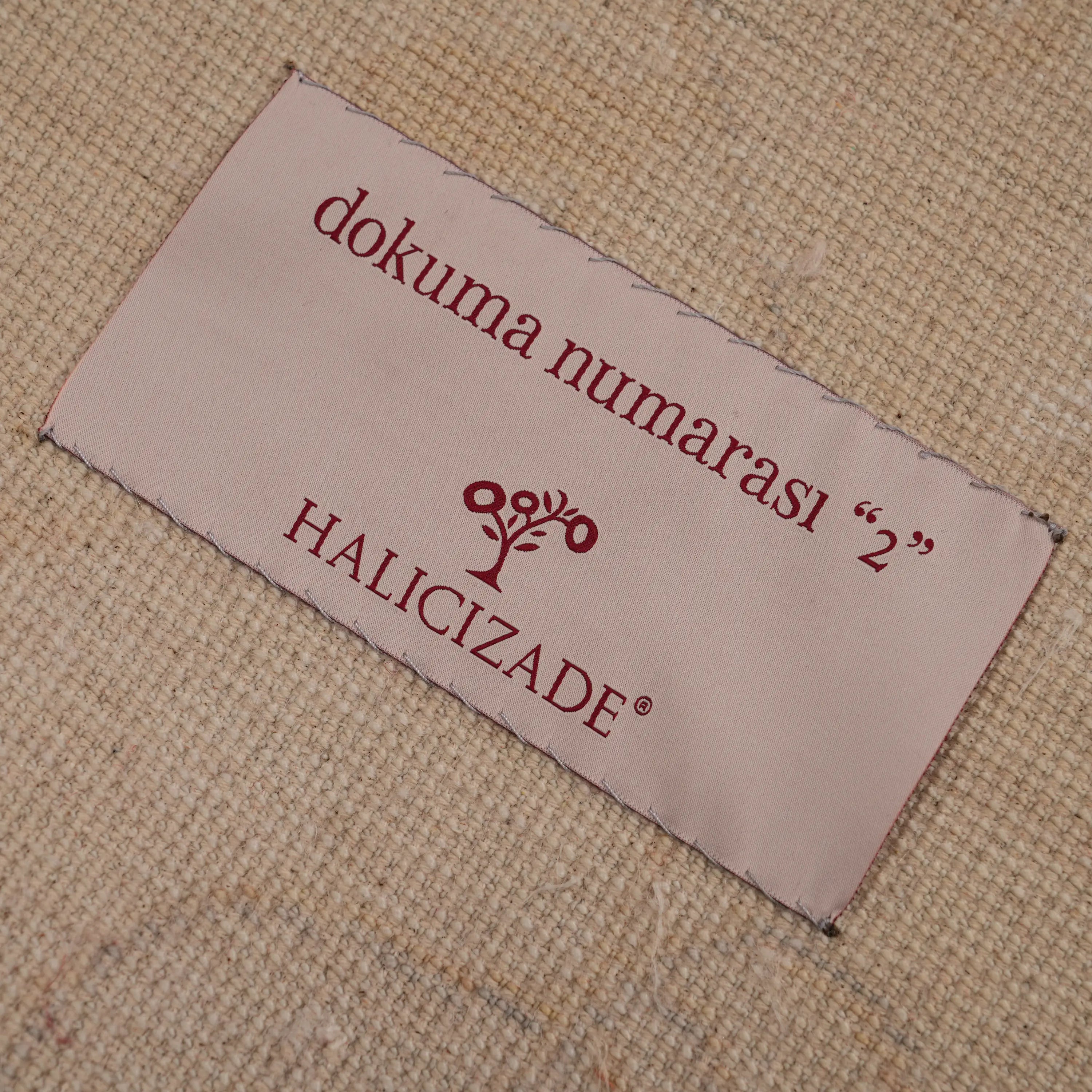 Günyolu Serisi Çiçek Desenli Vizon Tezgah Dokuma Doğal Halı