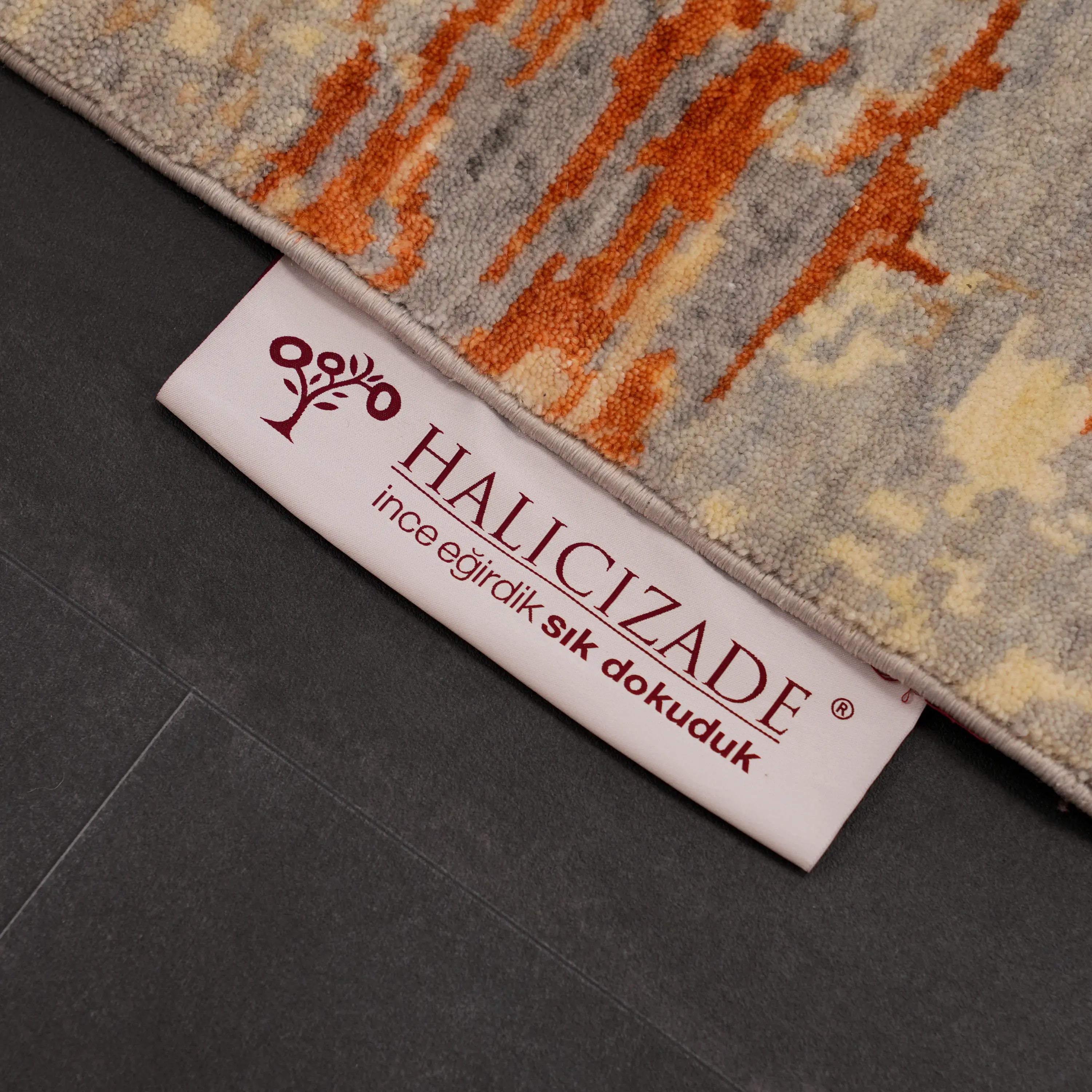 Günyolu Serisi Eğin (Kemaliye) Kapı Desenli Gri Tezgah Dokuma Doğal Halı